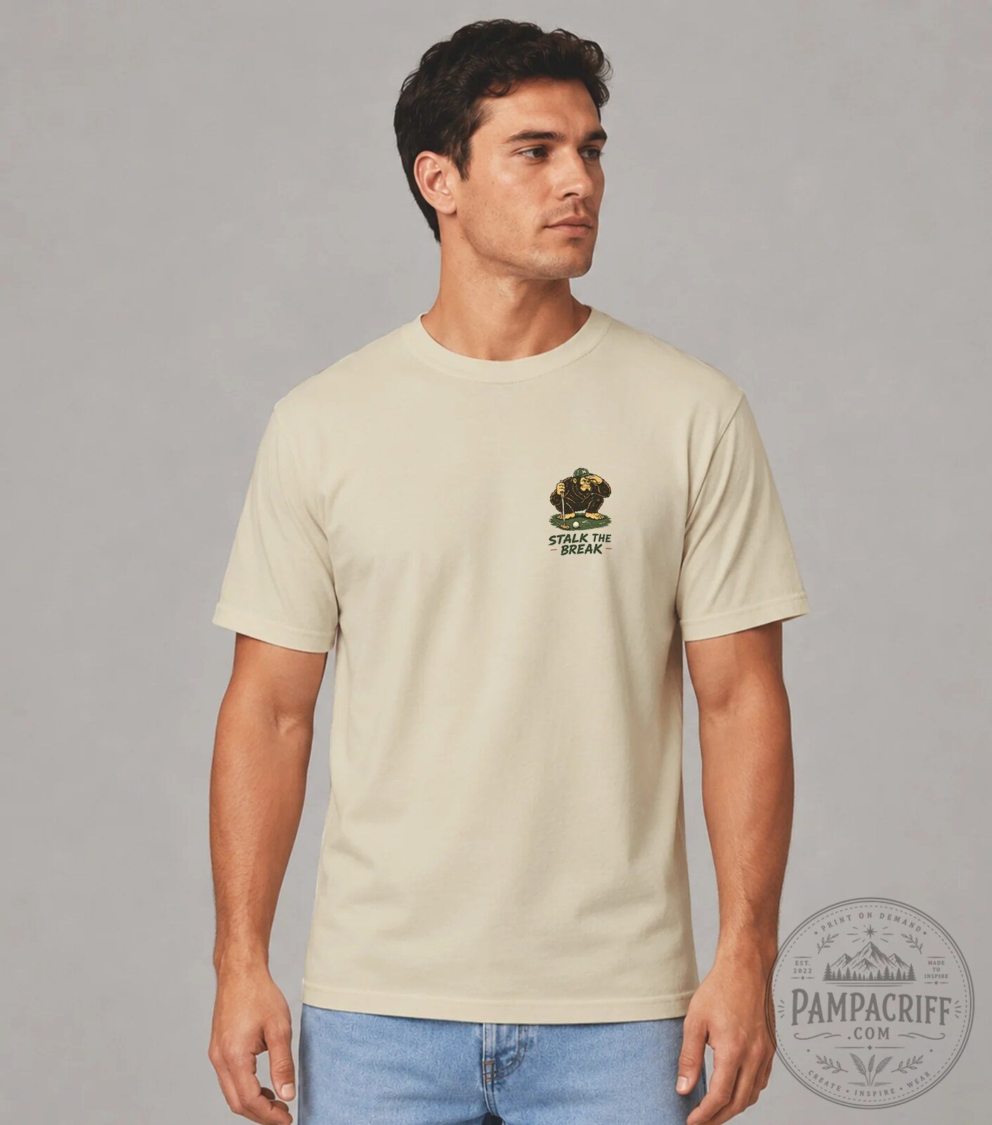 Stalk The Break Bigfoot Golfing Tracker's Golf Club See It Sink It T-Shirt 14 Stalk The Break Bigfoot Golfing Tracker