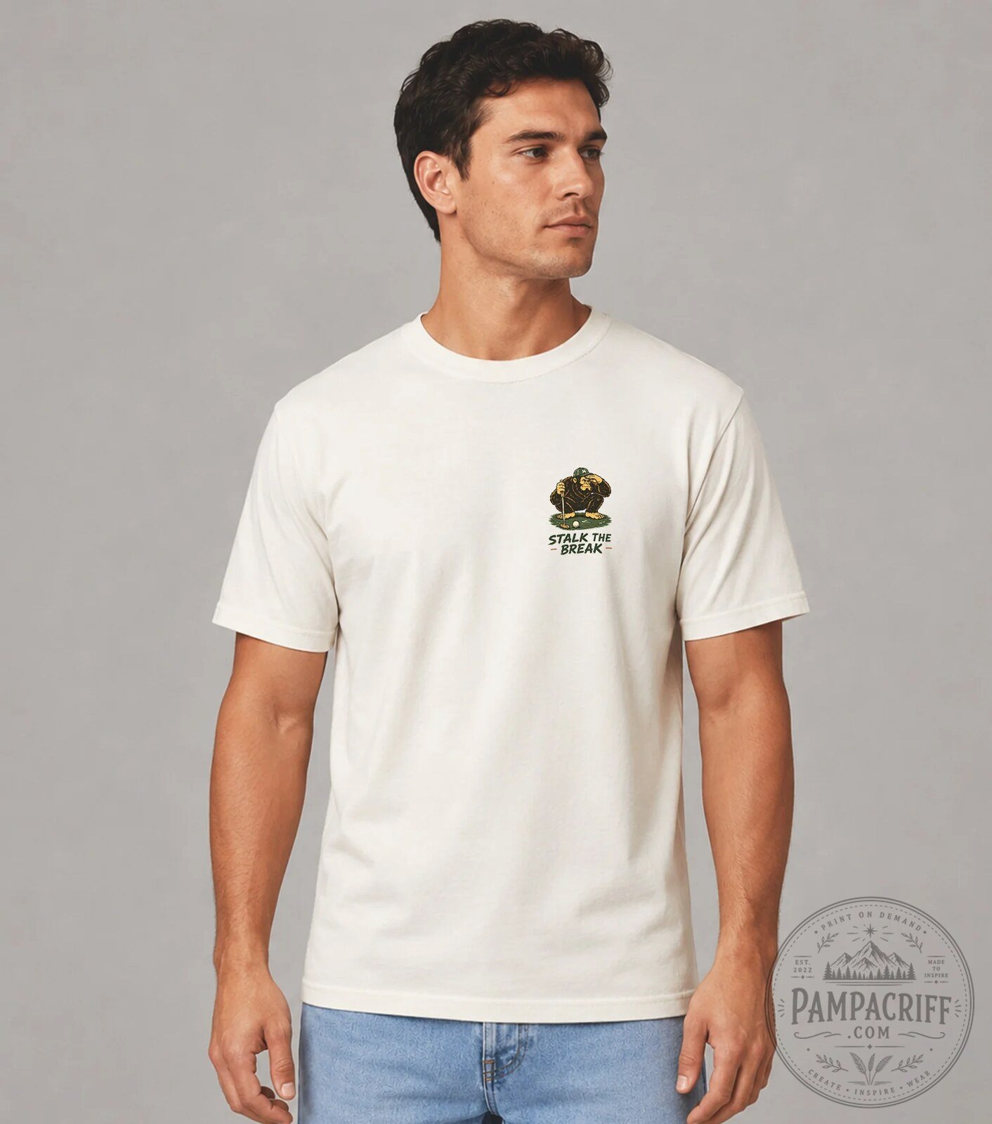 Stalk The Break Bigfoot Golfing Tracker's Golf Club See It Sink It T-Shirt 17 Stalk The Break Bigfoot Golfing Tracker