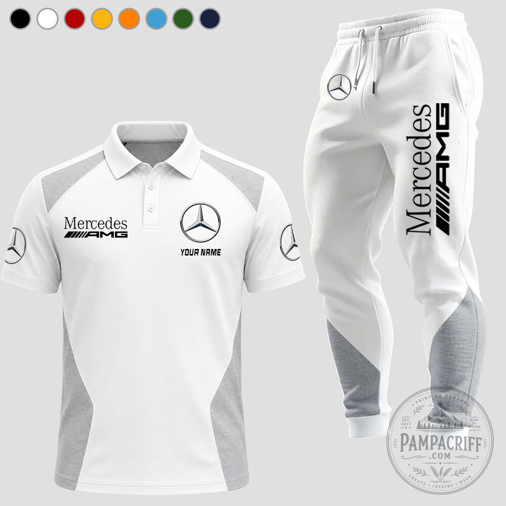 Mercedes AMG Petronas Formula One Team Red Polo Shirt and Track Pants Set 15 Mercedes AMG Petronas Formula One Team Red Polo Shirt and Track Pants Set