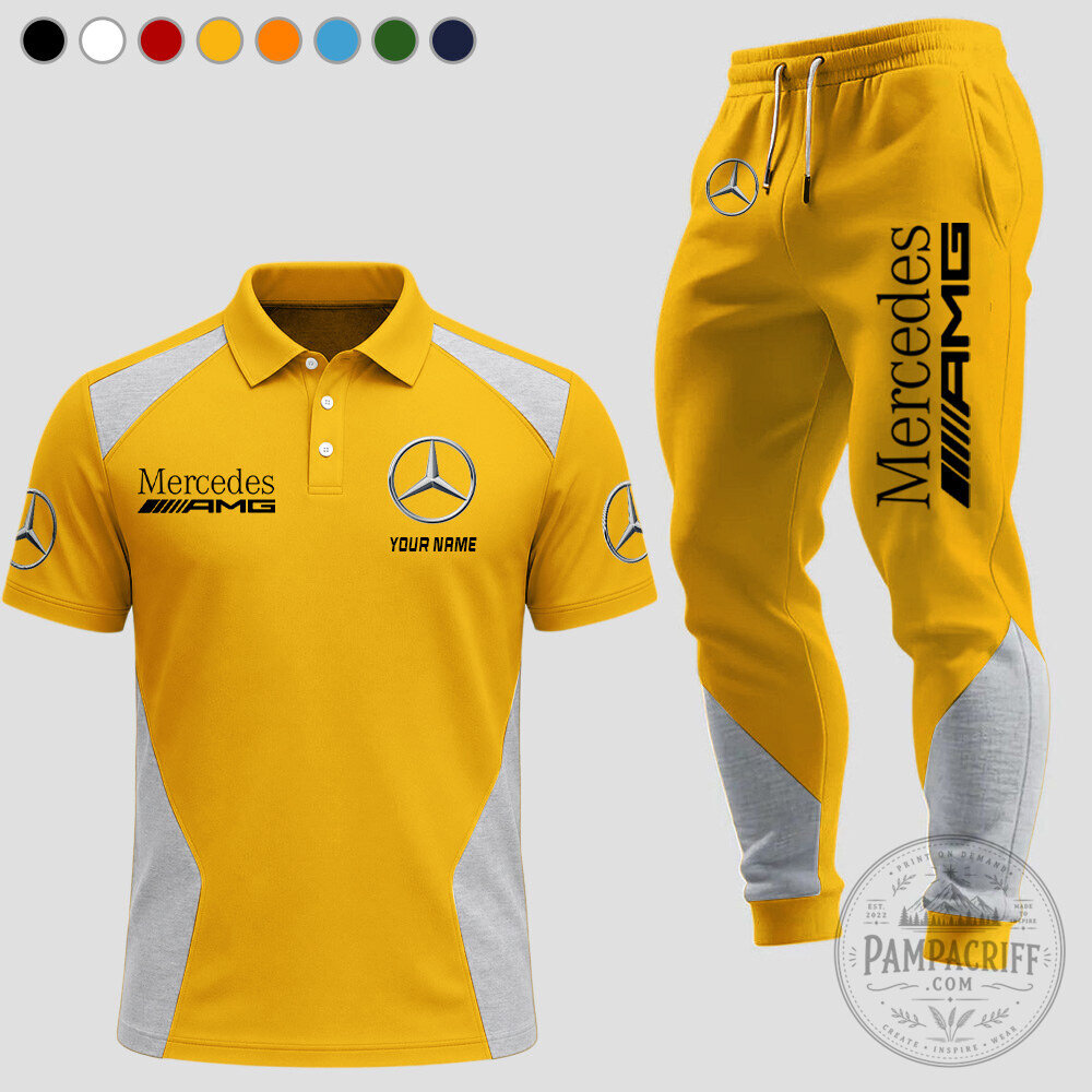 Mercedes AMG Petronas Formula One Team Red Polo Shirt and Track Pants Set 17 Mercedes AMG Petronas Formula One Team Red Polo Shirt and Track Pants Set