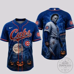 Chicago Cubs Baseball Michael Myers Halloween Jersey