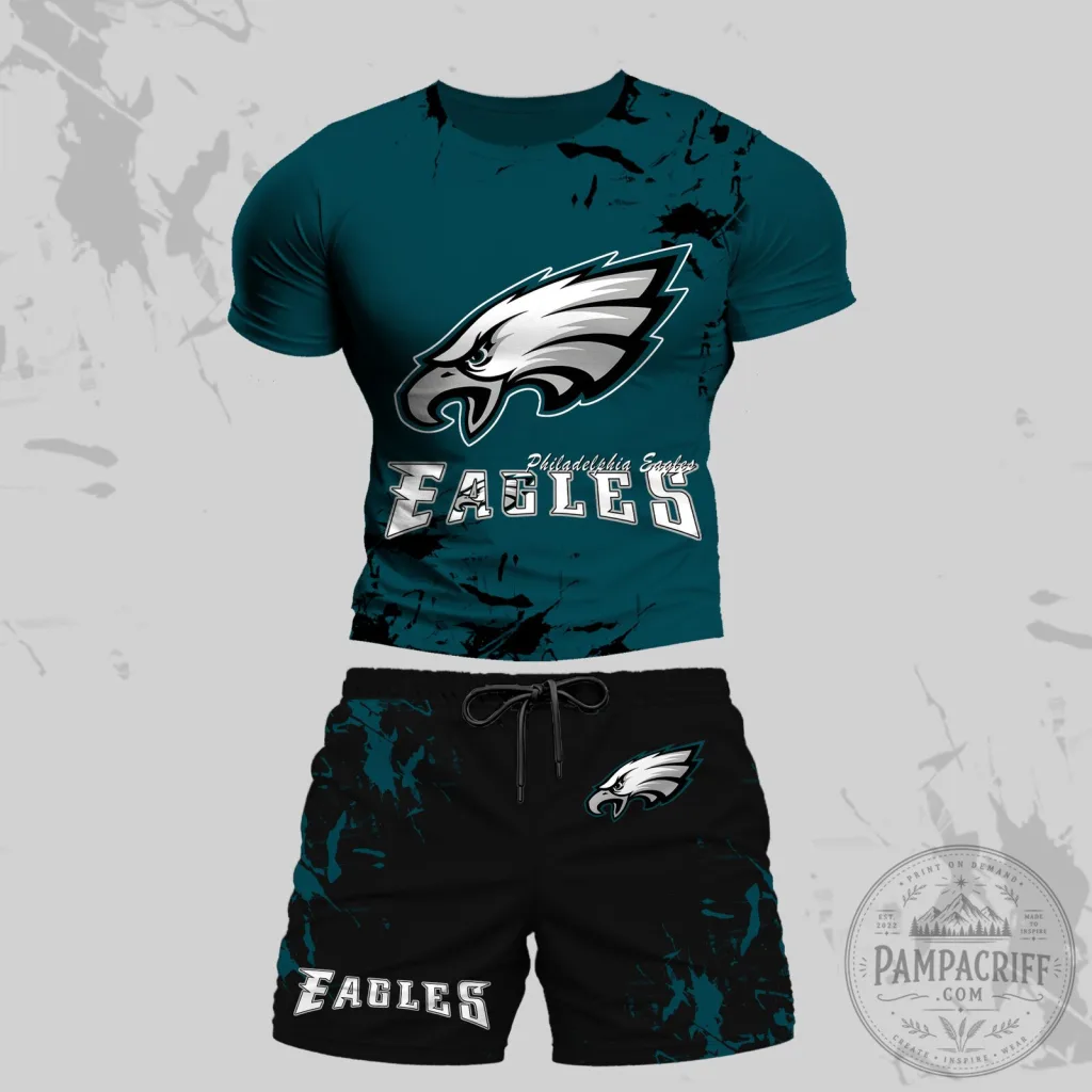 Philadelphia Eagles Football Team Logo Dark Green T-Shirt Philadelphia Eagles Football Team Logo Dark Green T-Shirt