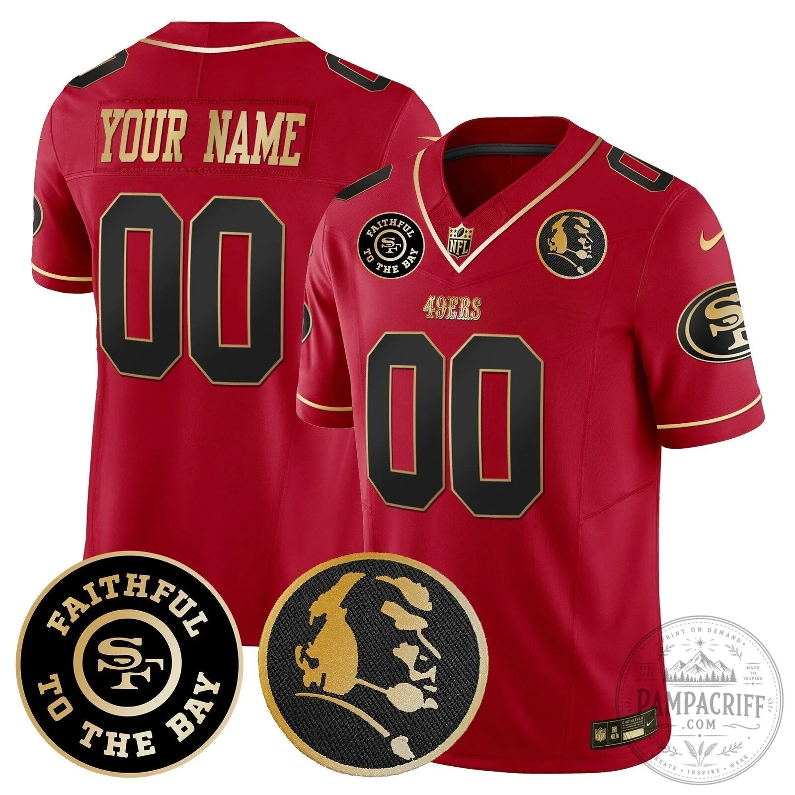 Faithful To The Bay Football Jersey by John Madden for San Francisco 49ers Fans 11 Faithful To The Bay Football Jersey by John Madden for San Francisco 49ers Fans
