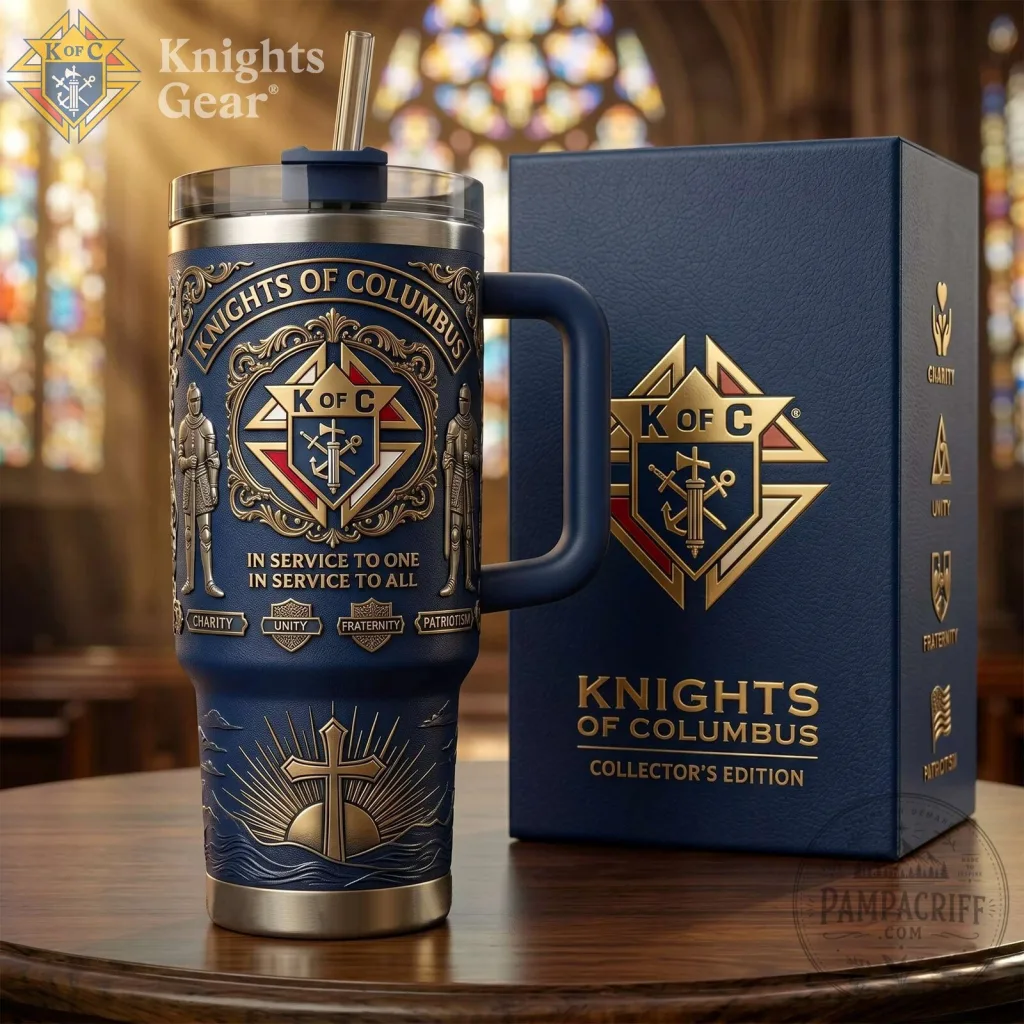 Knights of Columbus Collector's Edition Insulated Tumbler with Handle Knights of Columbus Collector's Edition Insulated Tumbler with Handle