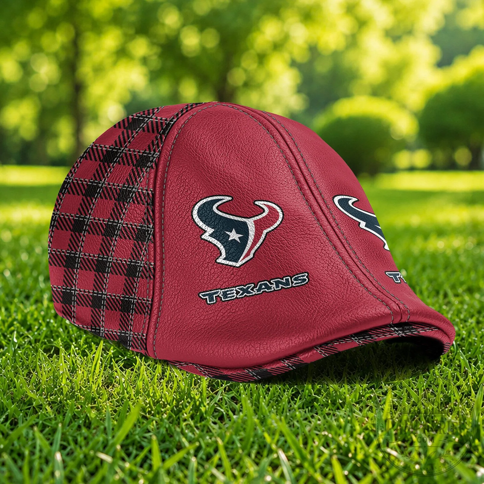 Houston Texans NFL Football Team Custom Name Red Plaid Ivy Cap Hat 9 Houston Texans NFL Football Team Custom Name Red Plaid Ivy Cap Hat
