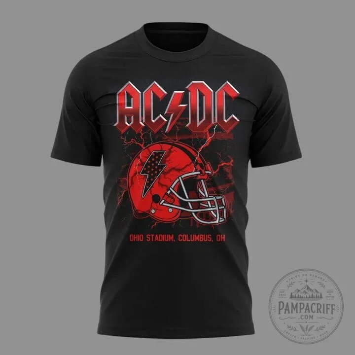 Ohio State Football AC/DC Power Up Tour 2026 Ohio Stadium T-Shirt 10 Ohio State Football AC/DC Power Up Tour 2026 Ohio Stadium T-Shirt