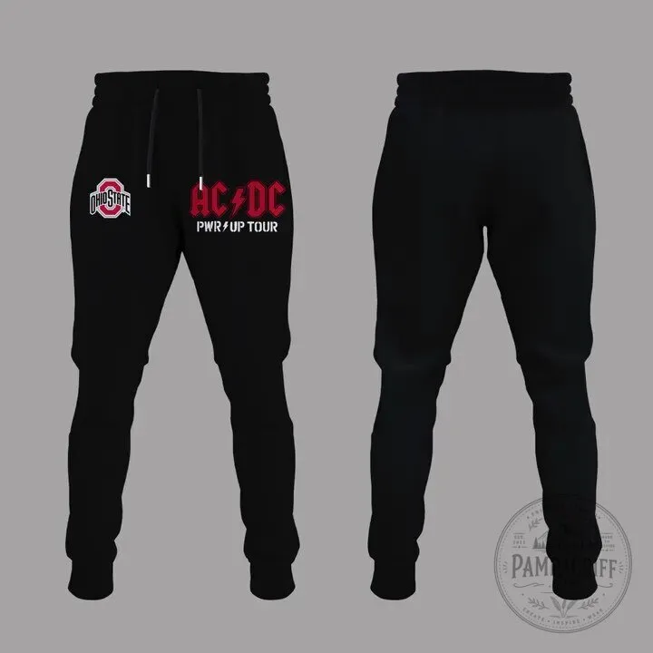 Ohio State Football AC/DC Power Up Tour 2026 Ohio Stadium T-Shirt 13 Ohio State Football AC/DC Power Up Tour 2026 Ohio Stadium T-Shirt