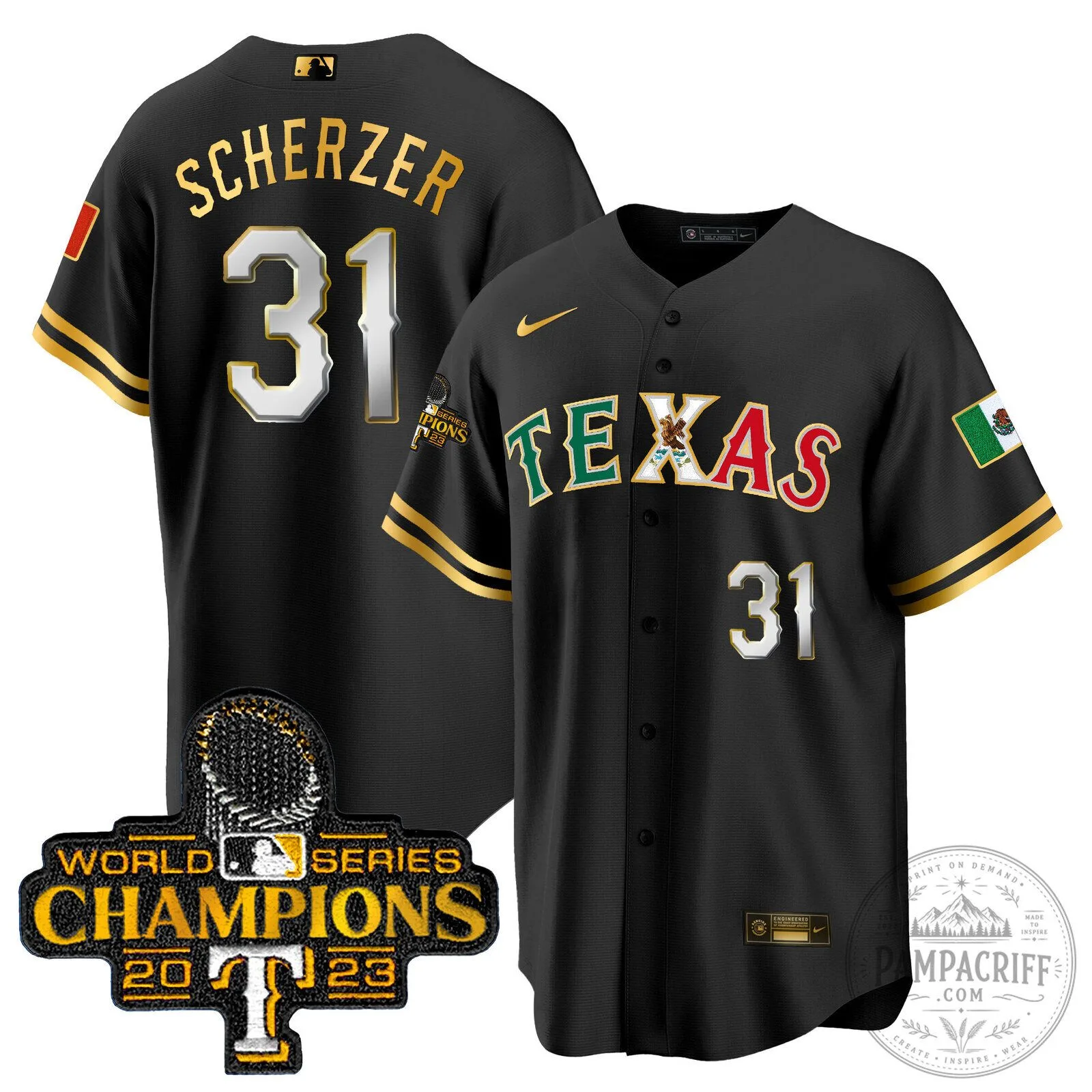 Corey Seager Texas Rangers 2023 World Series Champions Baseball Jersey 56 Corey Seager Texas Rangers 2023 World Series Champions Baseball Jersey