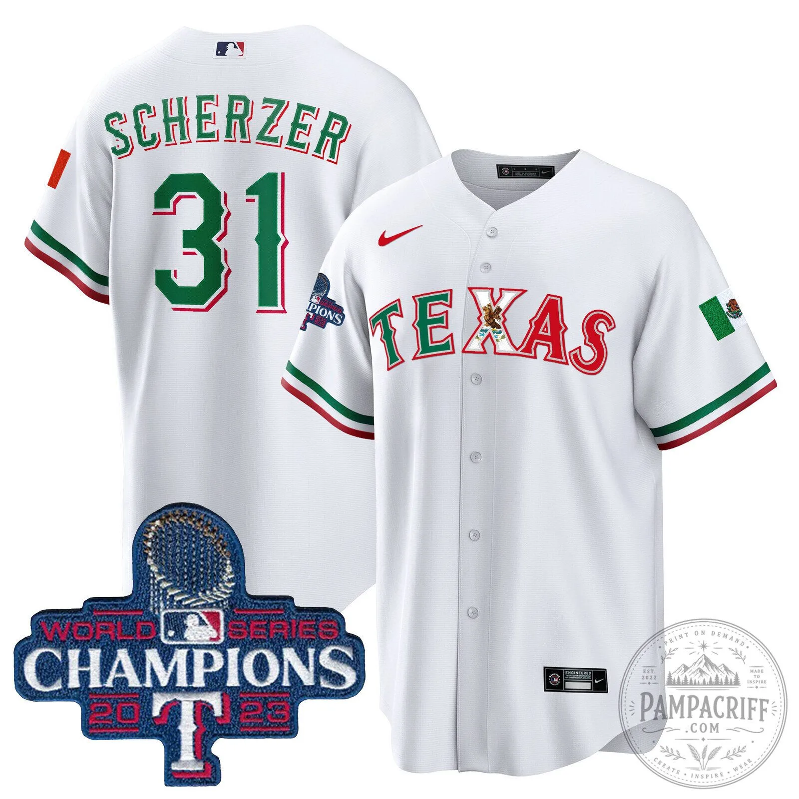 Corey Seager Texas Rangers 2023 World Series Champions Baseball Jersey 74 Corey Seager Texas Rangers 2023 World Series Champions Baseball Jersey