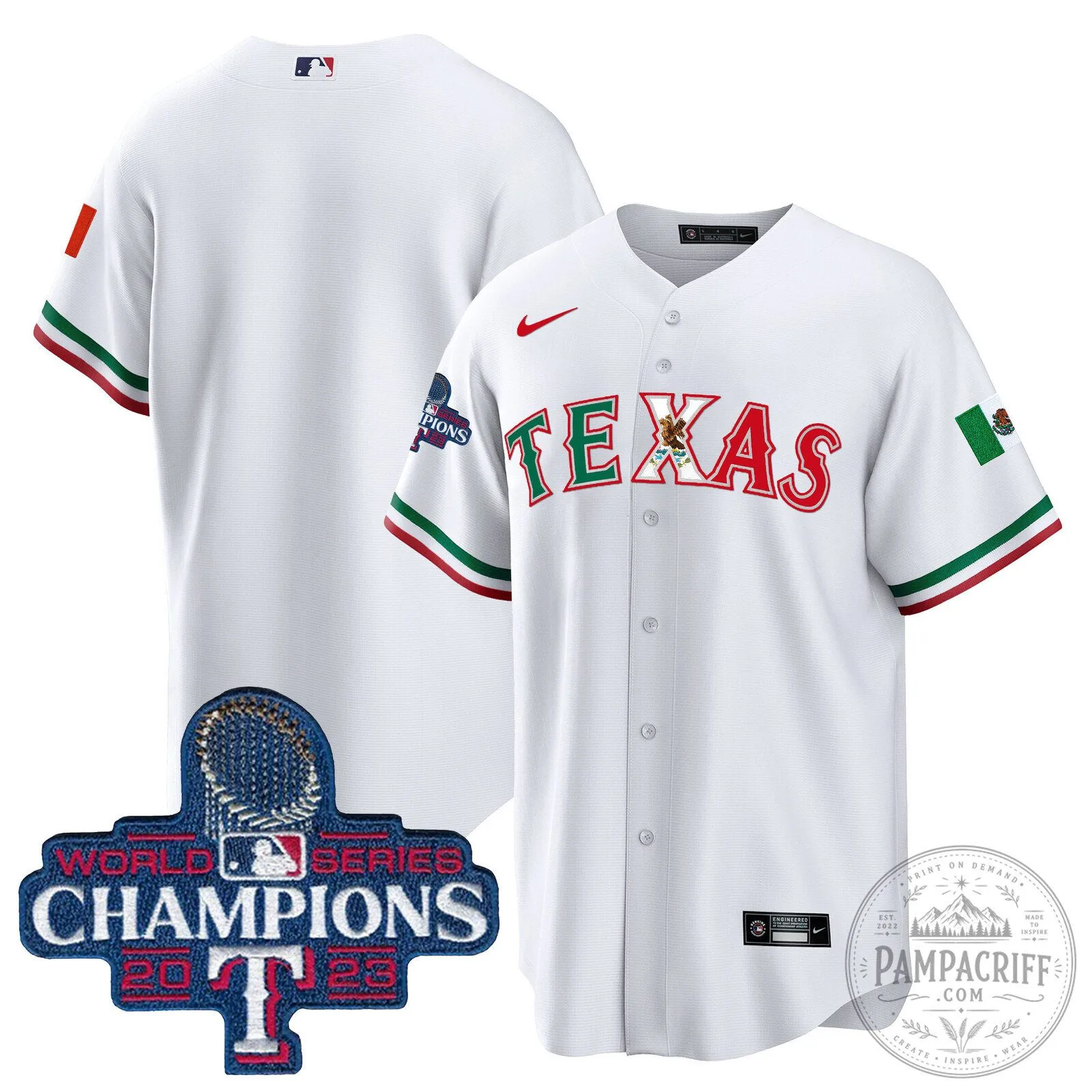 Corey Seager Texas Rangers 2023 World Series Champions Baseball Jersey 75 Corey Seager Texas Rangers 2023 World Series Champions Baseball Jersey