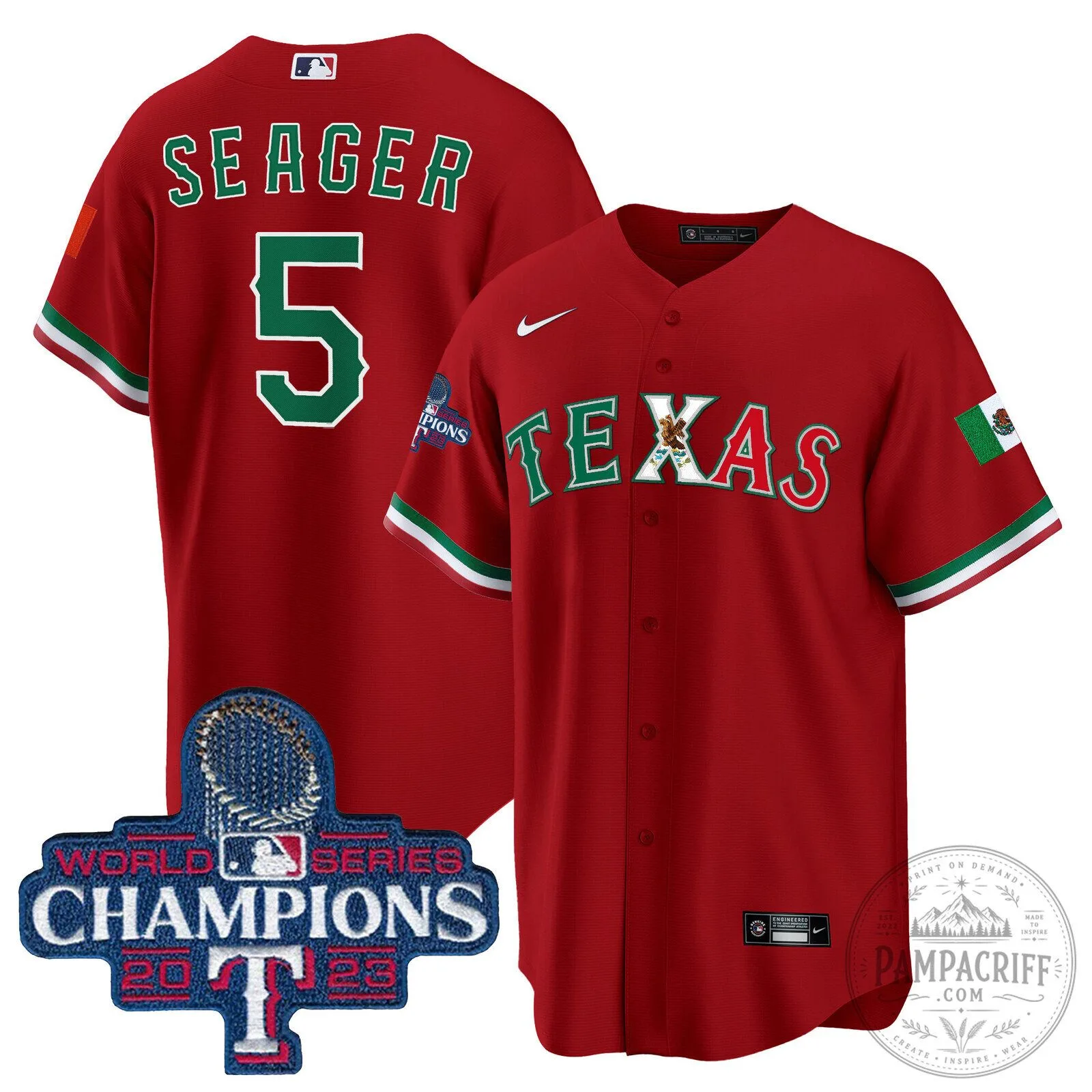 Corey Seager Texas Rangers 2023 World Series Champions Baseball Jersey 76 Corey Seager Texas Rangers 2023 World Series Champions Baseball Jersey