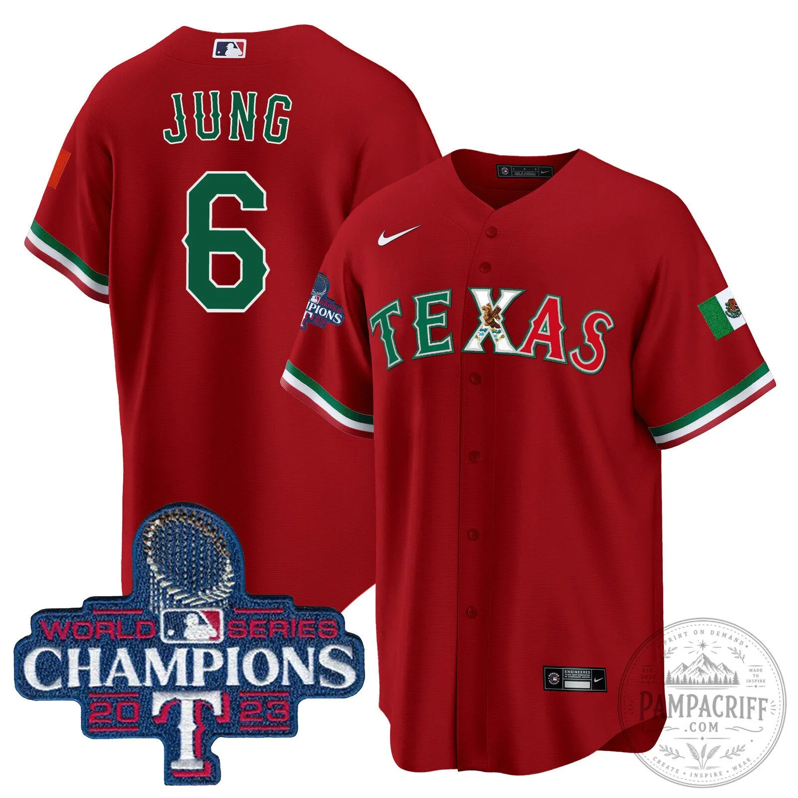 Corey Seager Texas Rangers 2023 World Series Champions Baseball Jersey 80 Corey Seager Texas Rangers 2023 World Series Champions Baseball Jersey