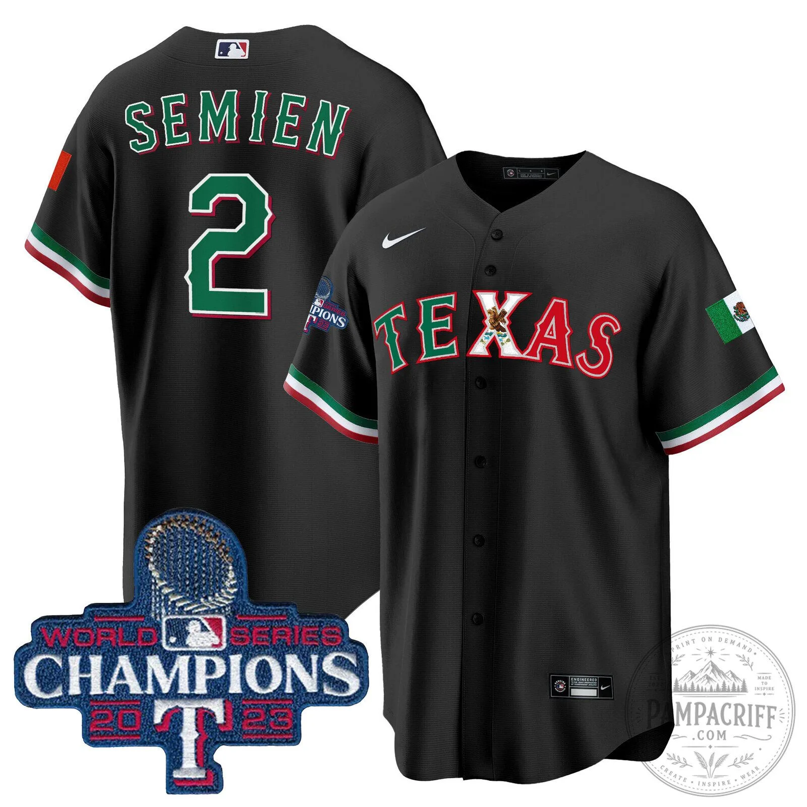 Corey Seager Texas Rangers 2023 World Series Champions Baseball Jersey 86 Corey Seager Texas Rangers 2023 World Series Champions Baseball Jersey