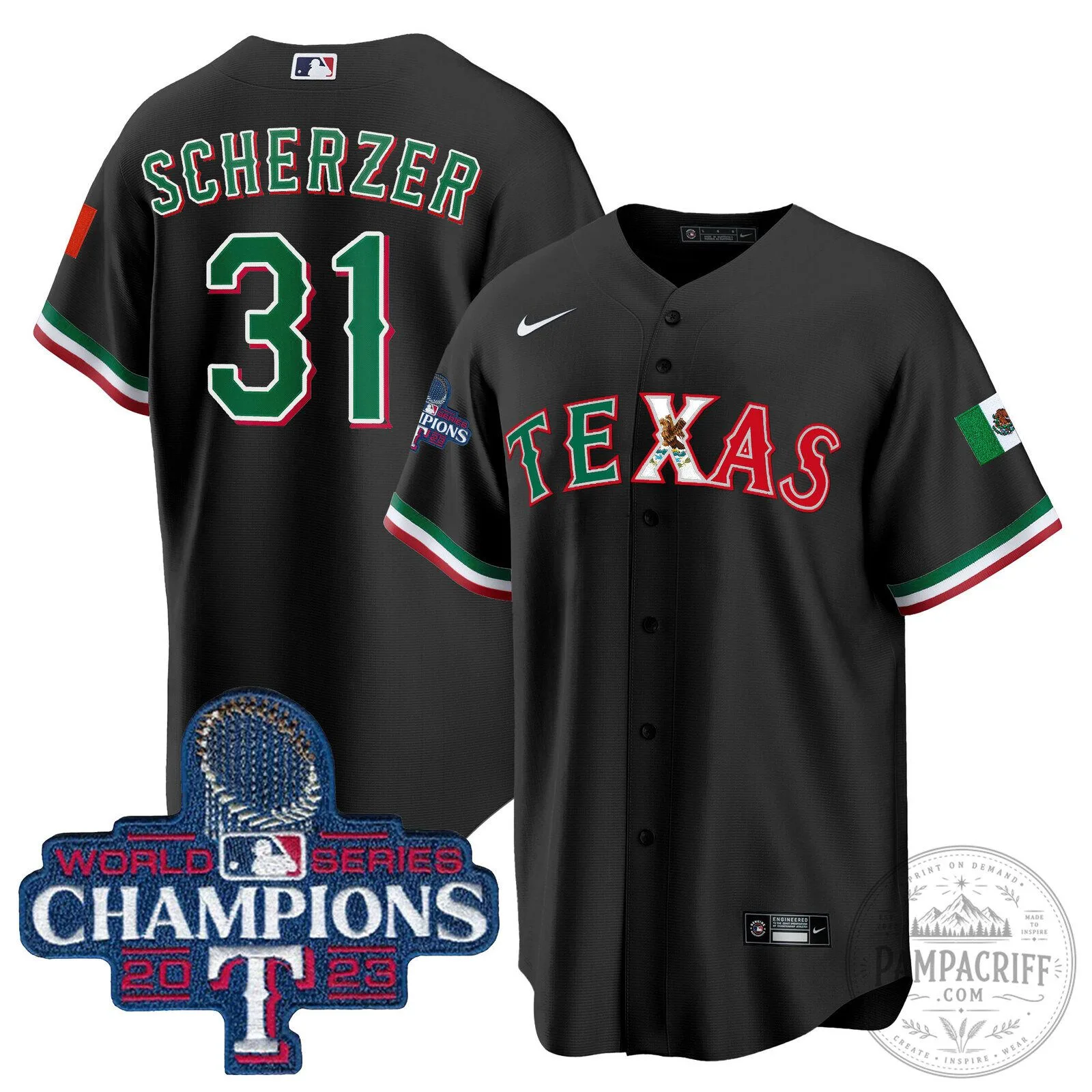 Corey Seager Texas Rangers 2023 World Series Champions Baseball Jersey 92 Corey Seager Texas Rangers 2023 World Series Champions Baseball Jersey