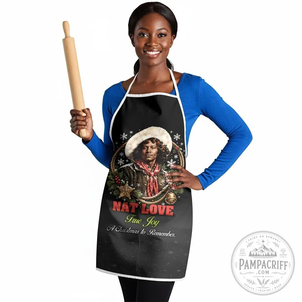 Nat Love Wild West Christmas Portrait Art Holiday Cooking Apron 7 Nat Love Wild West Christmas Portrait Art Holiday Cooking Apron