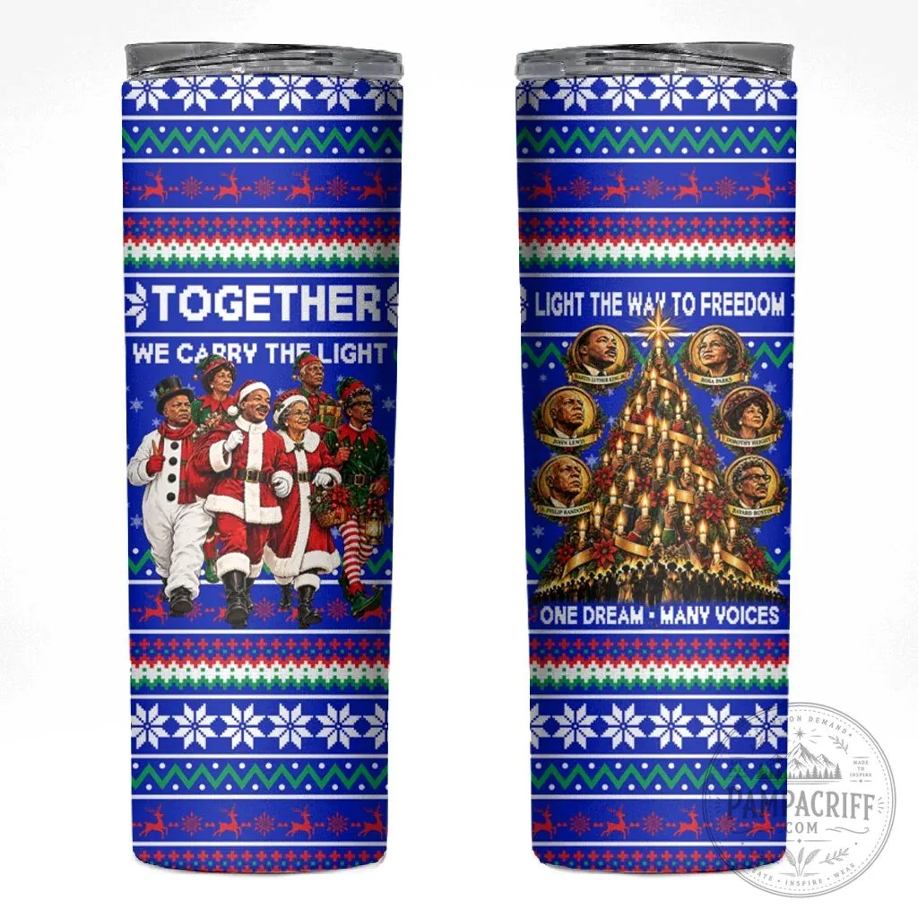 Civil Rights Leaders Christmas Ugly Sweater Pattern Insulated Tumbler 9 Civil Rights Leaders Christmas Ugly Sweater Pattern Insulated Tumbler