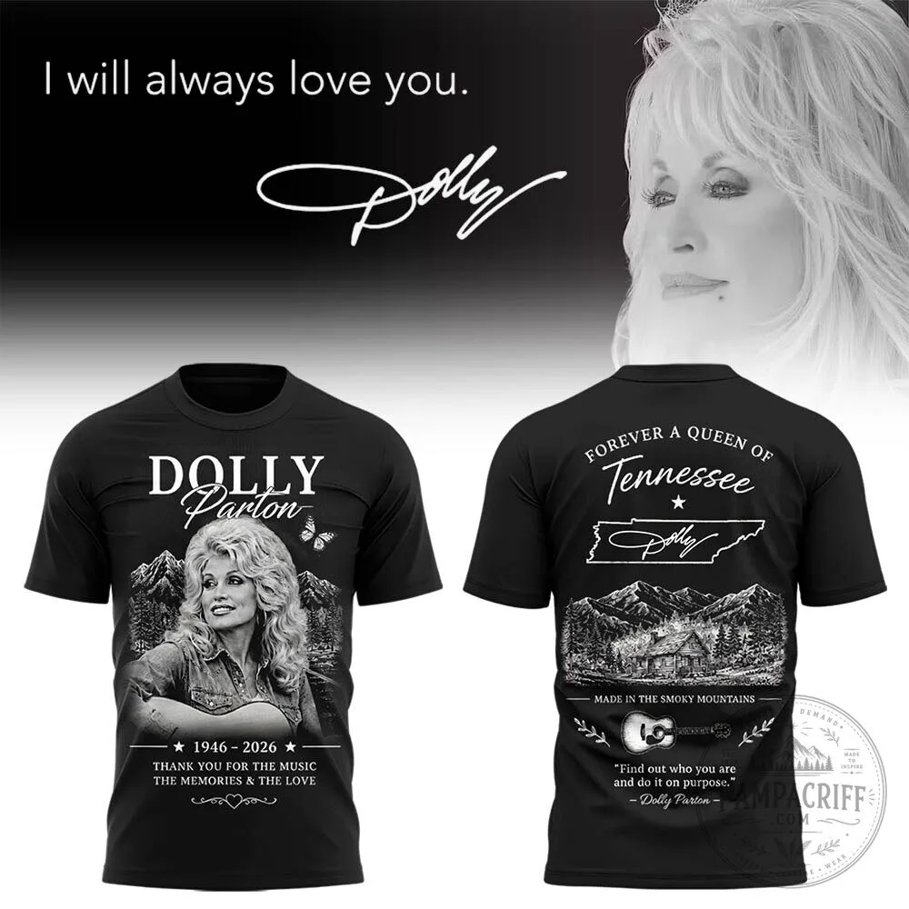 Dolly Parton Forever A Queen Of Tennessee Thank You For The Music T-Shirt