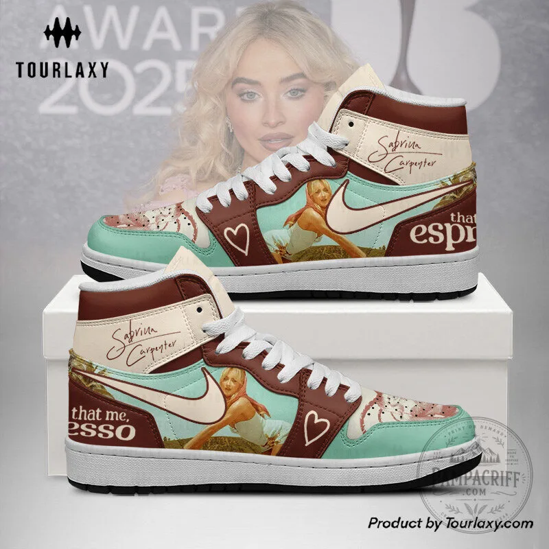 Sabrina Carpenter Espresso Music Tour High-Top Sneakers