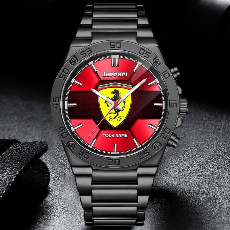 Elegant Stainless Steel Watch with Custom Name Design by Ferrari 14 Elegant Stainless Steel Watch with Custom Name Design by Ferrari