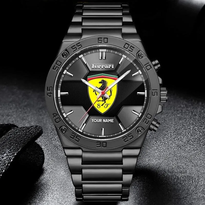 Elegant Stainless Steel Watch with Custom Name Design by Ferrari 15 Elegant Stainless Steel Watch with Custom Name Design by Ferrari