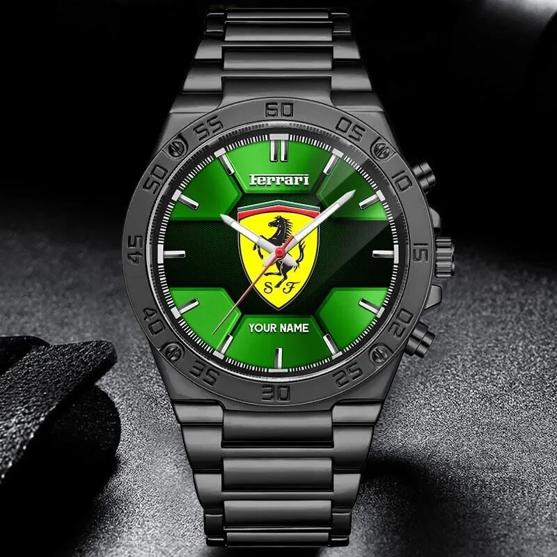 Elegant Stainless Steel Watch with Custom Name Design by Ferrari 17 Elegant Stainless Steel Watch with Custom Name Design by Ferrari