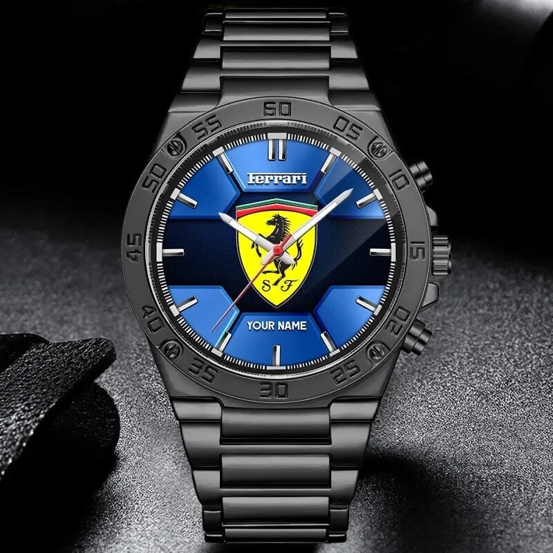 Elegant Stainless Steel Watch with Custom Name Design by Ferrari 19 Elegant Stainless Steel Watch with Custom Name Design by Ferrari