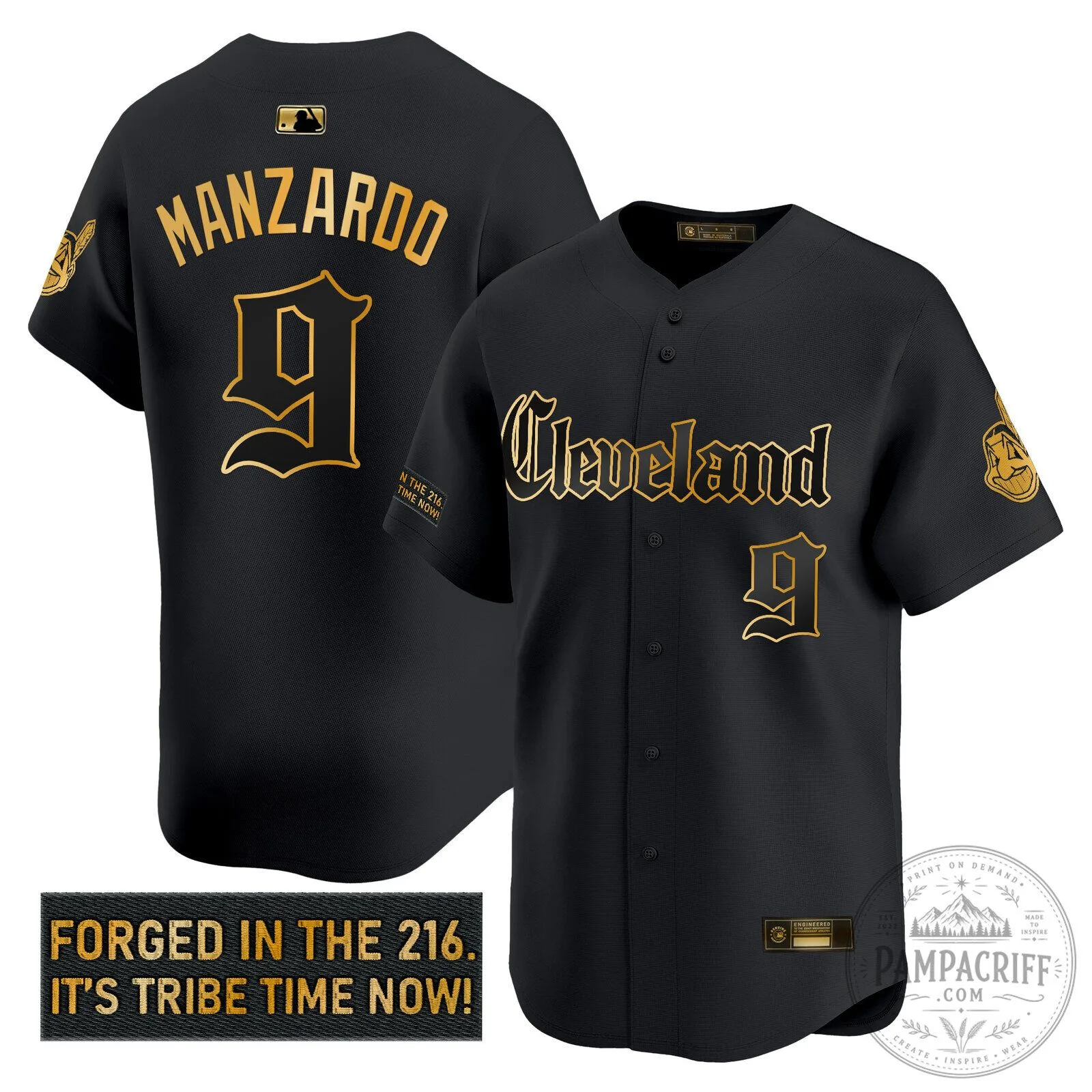 Cleveland Indians José Ramírez Black Gold Baseball Jersey 27 Cleveland Indians José Ramírez Black Gold Baseball Jersey