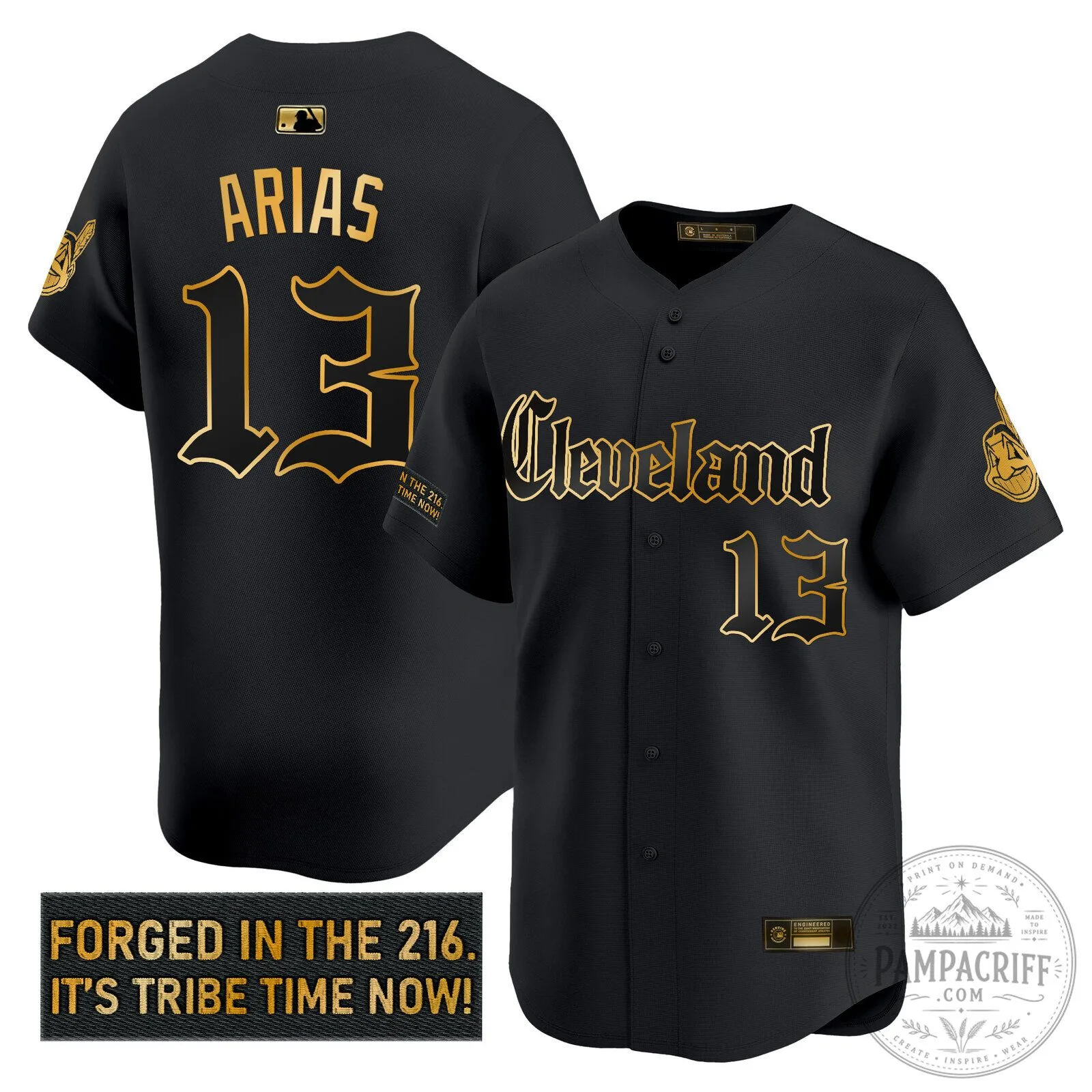 Cleveland Indians José Ramírez Black Gold Baseball Jersey 29 Cleveland Indians José Ramírez Black Gold Baseball Jersey