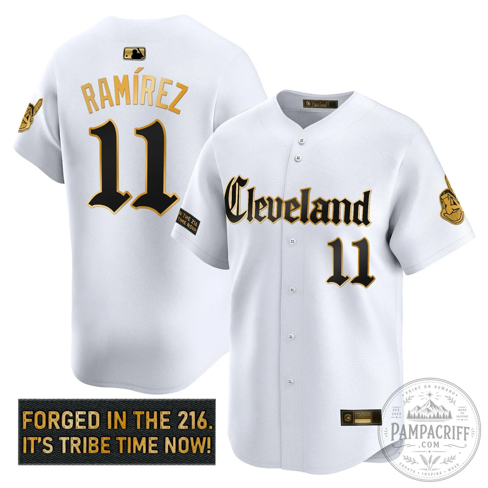 Cleveland Indians José Ramírez Black Gold Baseball Jersey 31 Cleveland Indians José Ramírez Black Gold Baseball Jersey