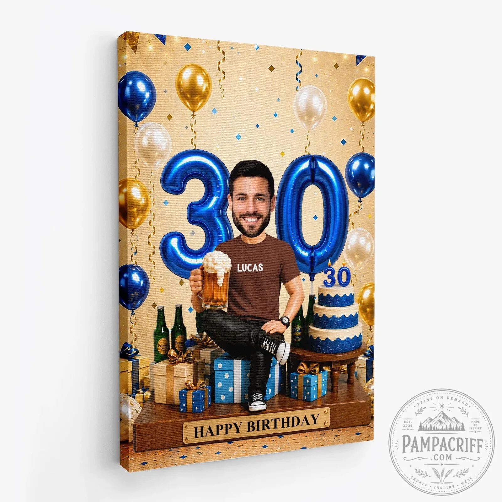 Personalized 25th Birthday Caricature Photo Canvas for Women 7 Personalized 25th Birthday Caricature Photo Canvas for Women