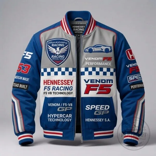 Hennessey Venom F5 Racing Motorsport Performance Bomber Jacket 2 Hennessey Venom F5 Racing Motorsport Performance Bomber Jacket