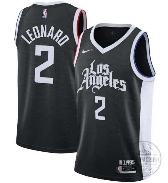Kawhi Leonard Los Angeles Clippers Black City Edition Basketball Jersey