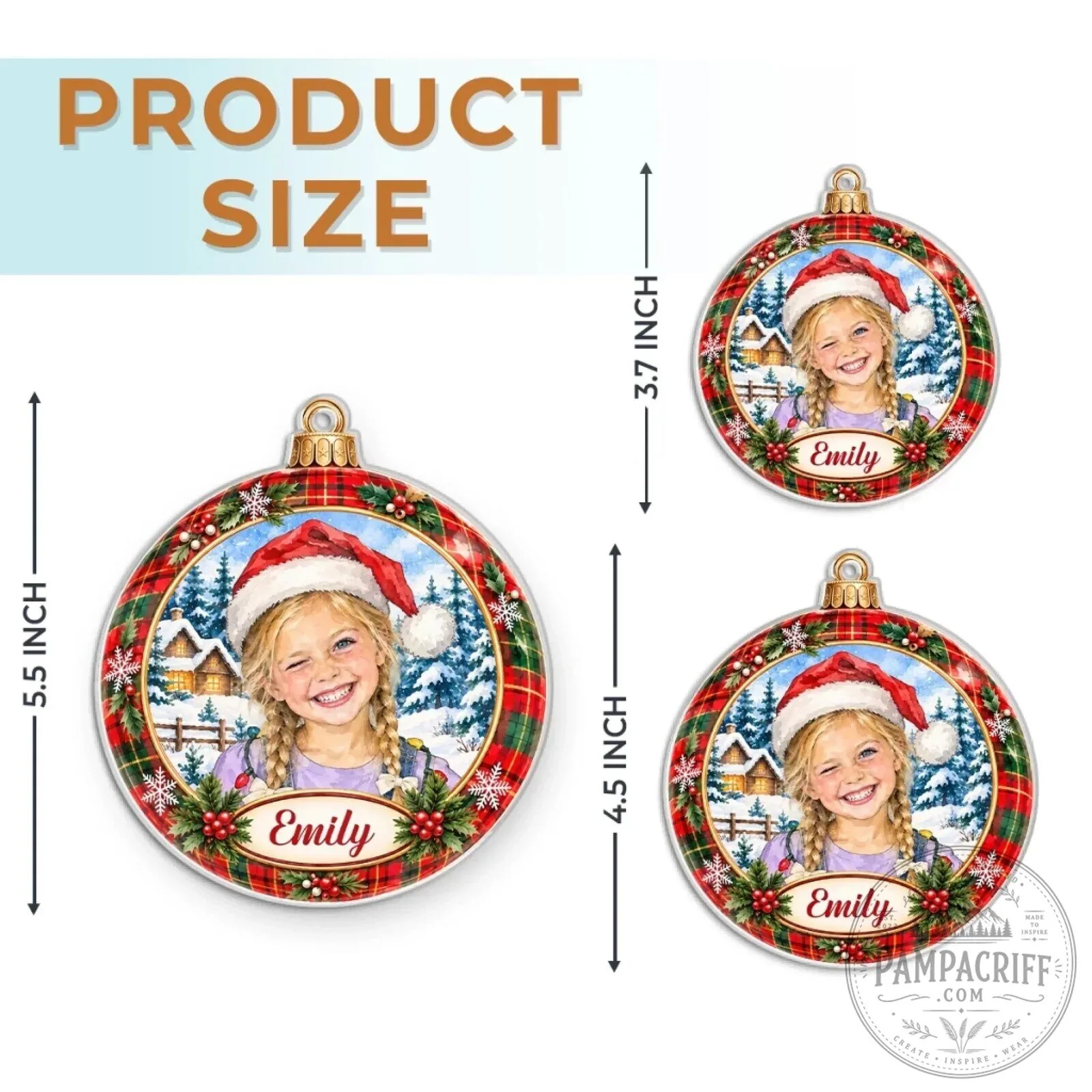 Personalized Christmas Photo Ornament Custom Family Keepsake Gift 15 Personalized Christmas Photo Ornament Custom Family Keepsake Gift