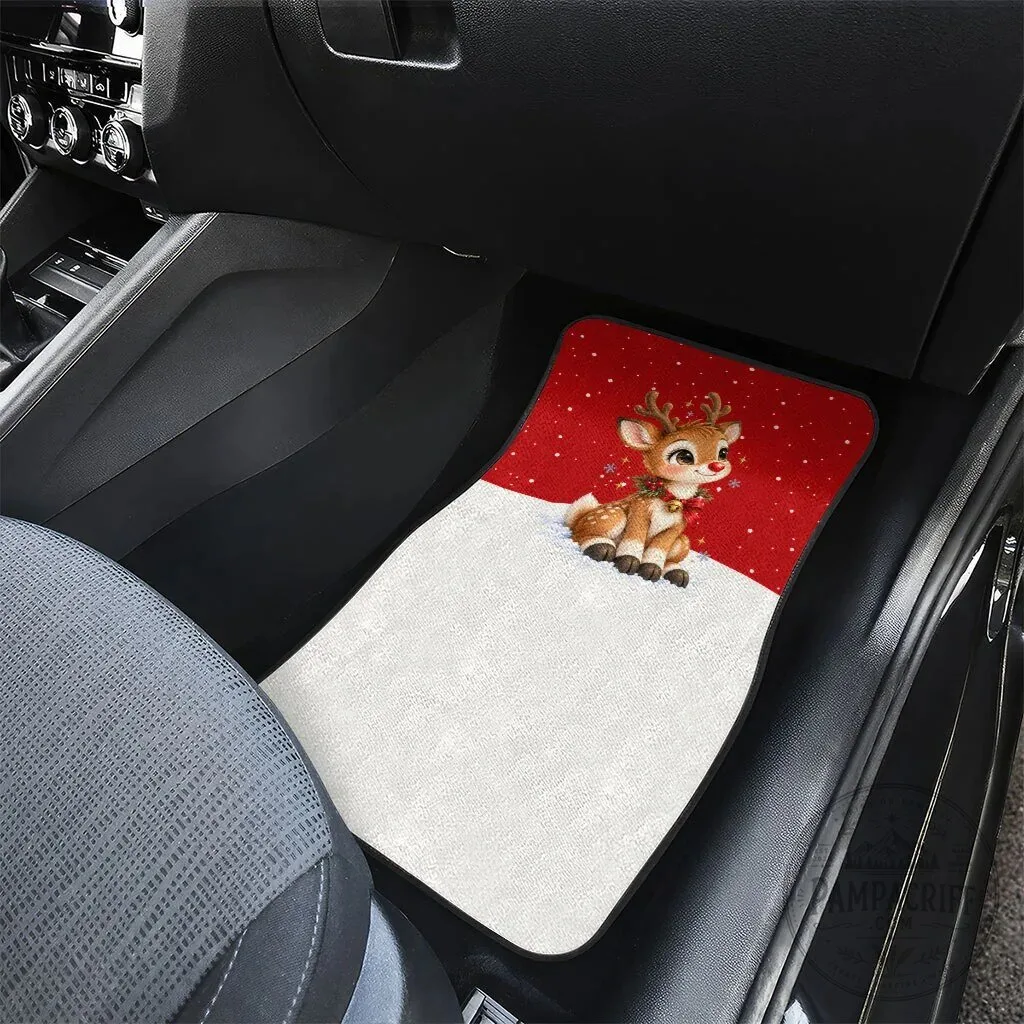 Cute Reindeer Boop Christmas Car Mats The Red Nose Festive Vintage Winter Snow 12 Cute Reindeer Boop Christmas Car Mats The Red Nose Festive Vintage Winter Snow