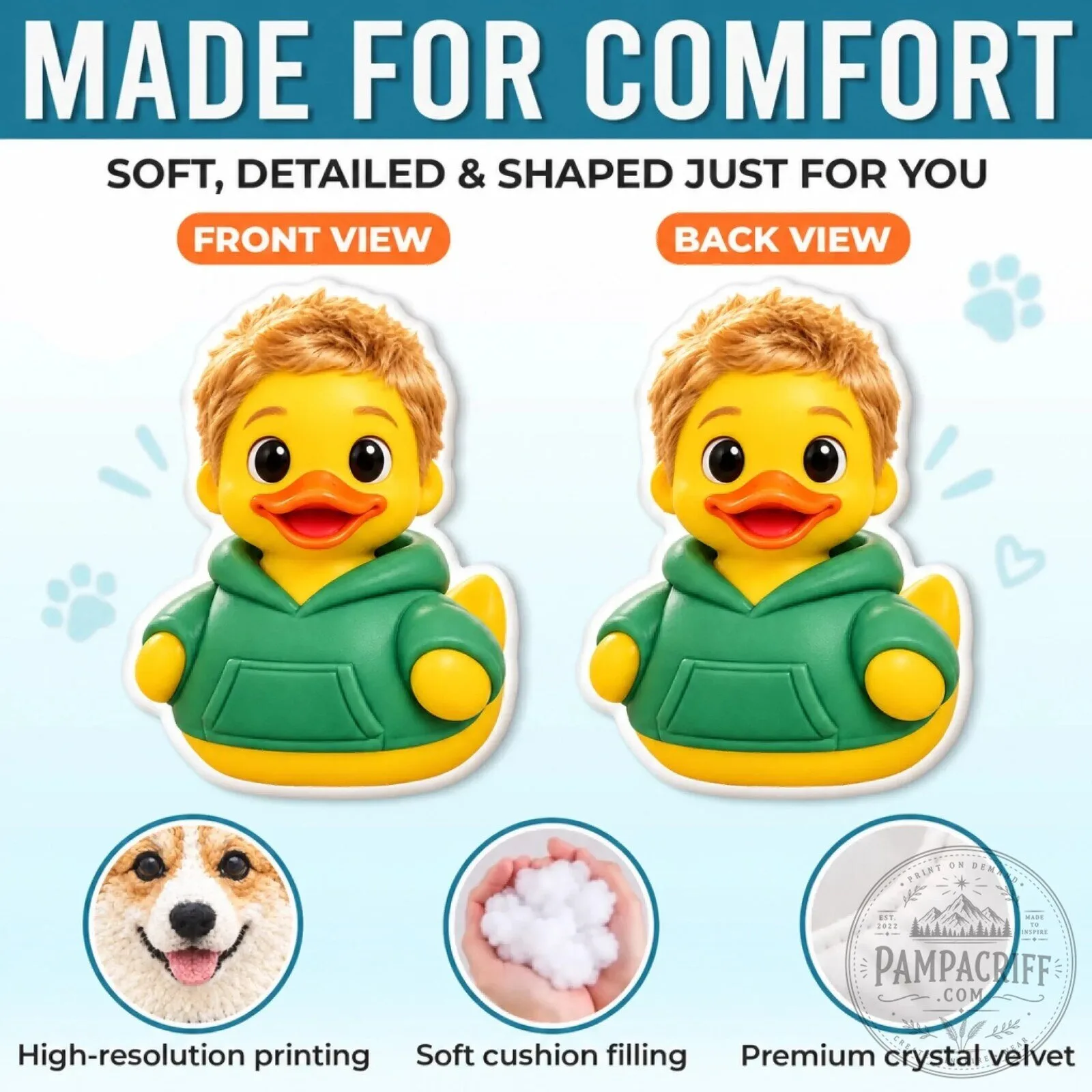 Personalized Rubber Duck Character Custom Photo Face Pillow for Kids 17 Personalized Rubber Duck Character Custom Photo Face Pillow for Kids