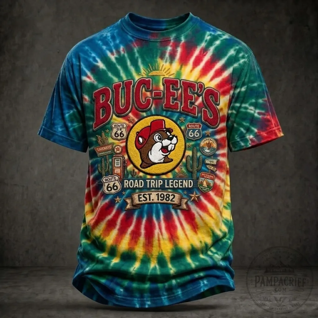 Buc-ee's Road Trip Legend Tie-Dye Short Sleeve T-Shirt Buc-ee's Road Trip Legend Tie-Dye Short Sleeve T-Shirt