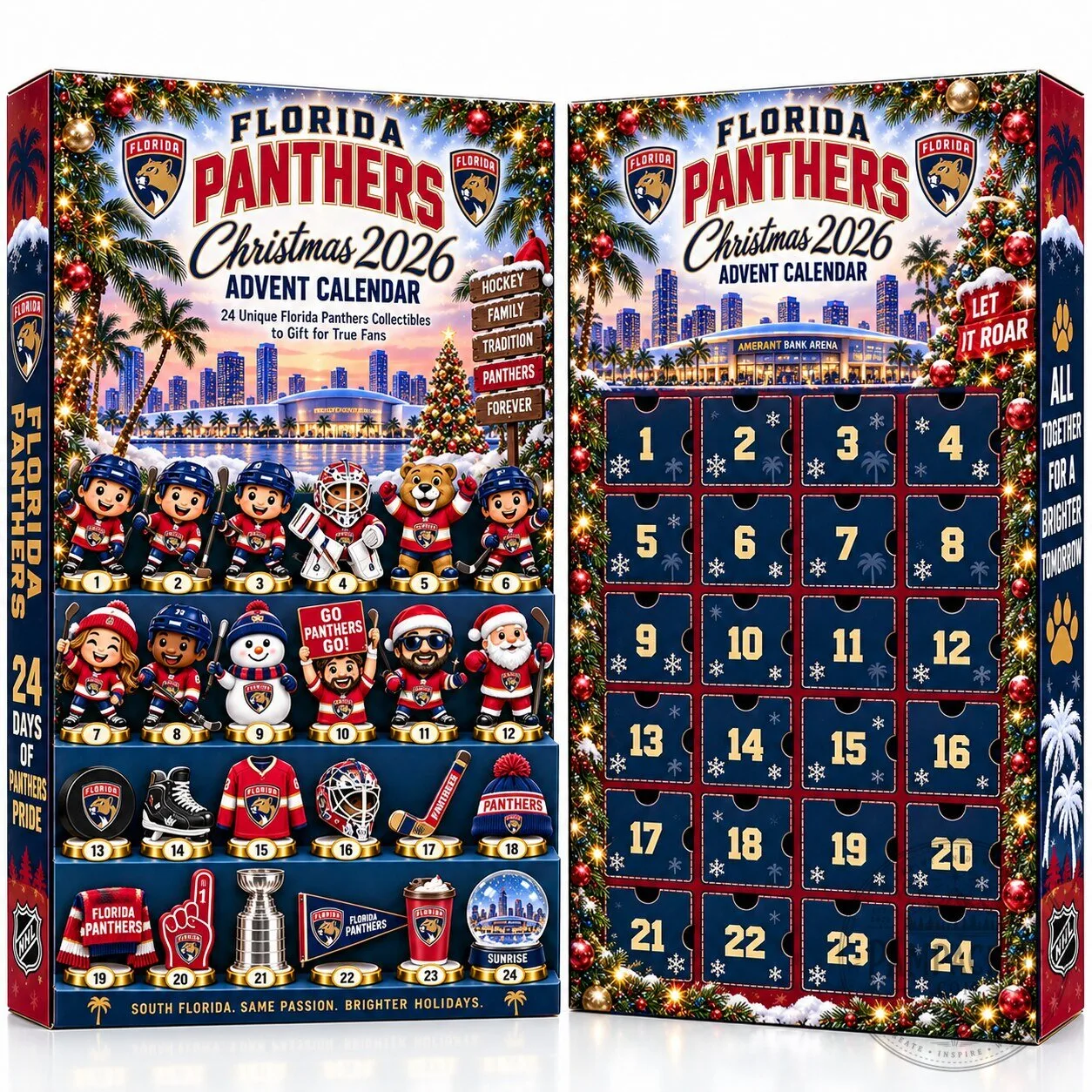 Florida Panthers National Hockey League Christmas 2026 Advent Calendar