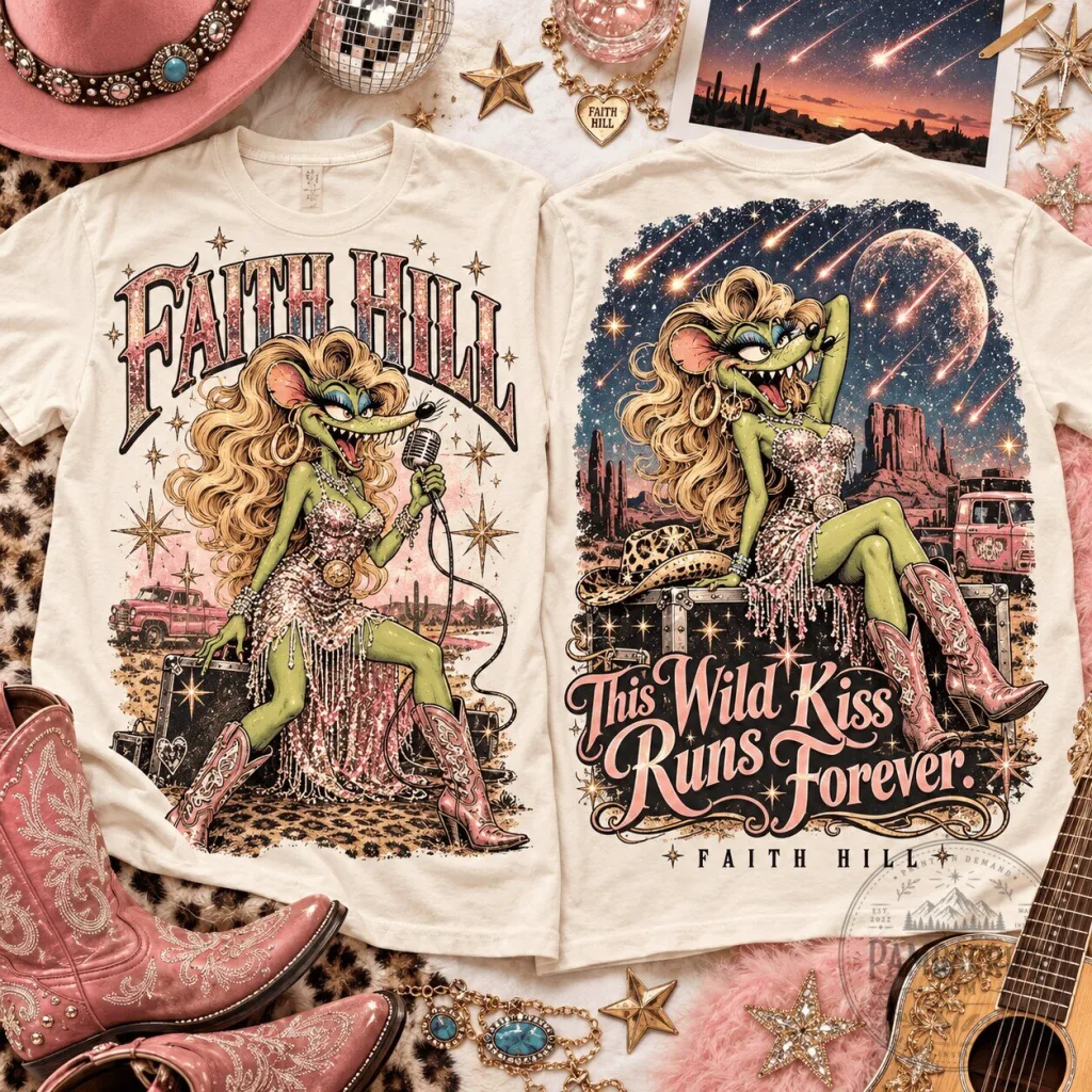 Faith Hill Rat Fink This Wild Kiss Runs Forever Country Music T-Shirt Faith Hill Rat Fink This Wild Kiss Runs Forever Country Music T-Shirt
