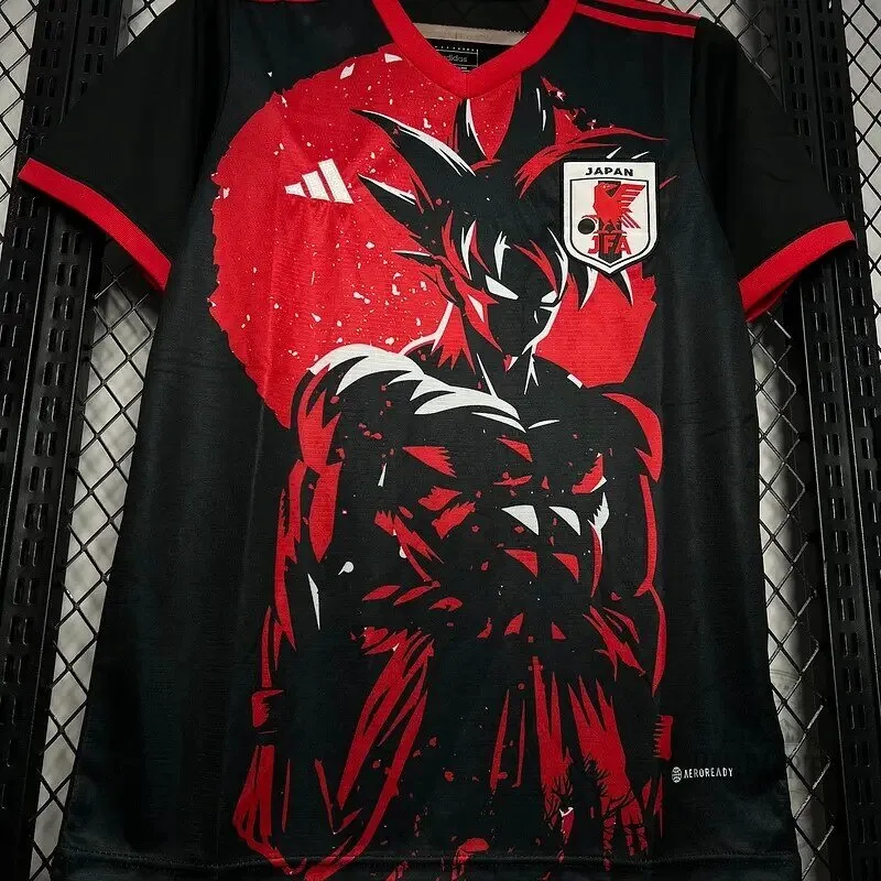 Dragon Ball Z Goku Super Saiyan Japan National Football Team Soccer Jersey 13 Dragon Ball Z Goku Super Saiyan Japan National Football Team Soccer Jersey