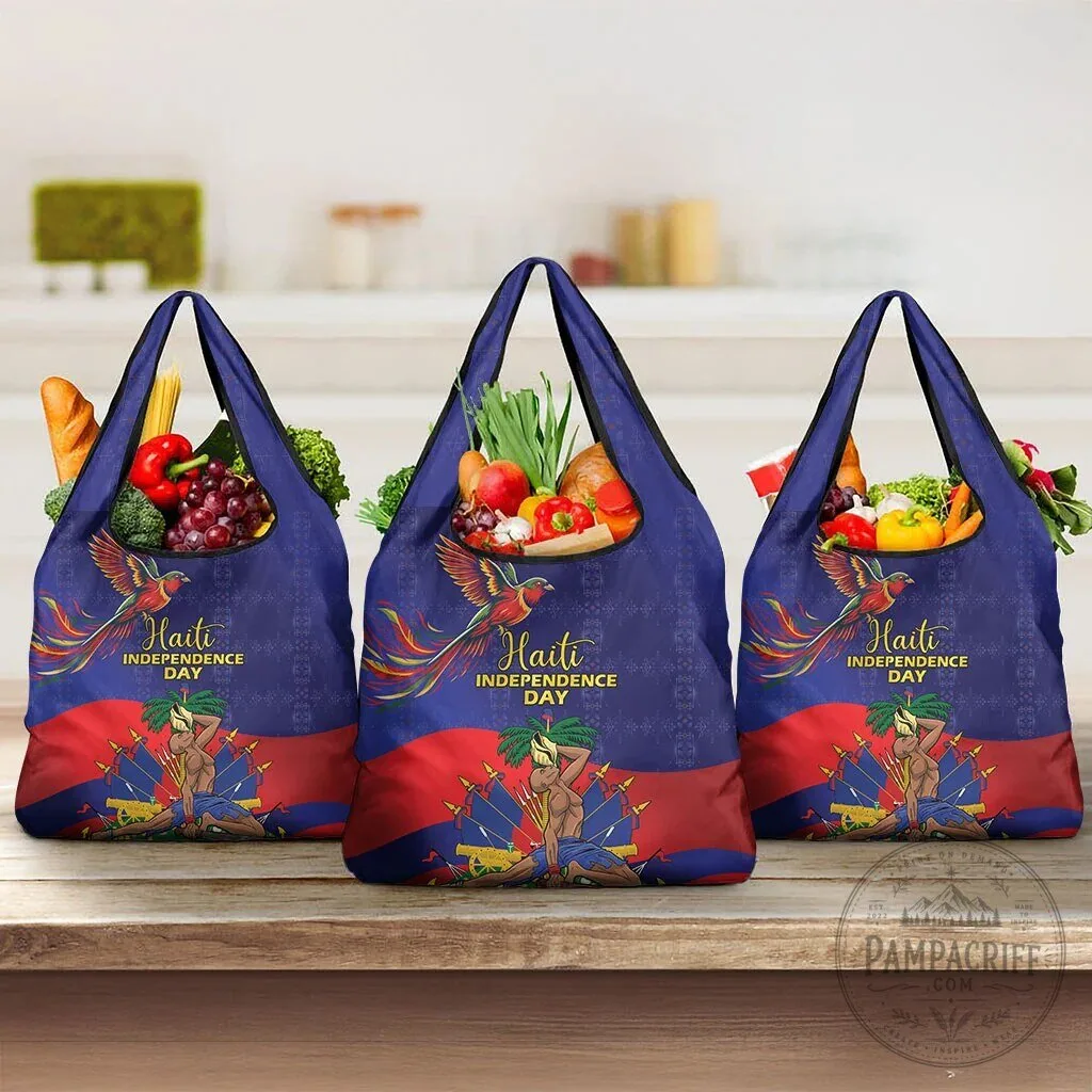 Haiti Independence Day Reusable Grocery Bag 10 Haiti Independence Day Reusable Grocery Bag