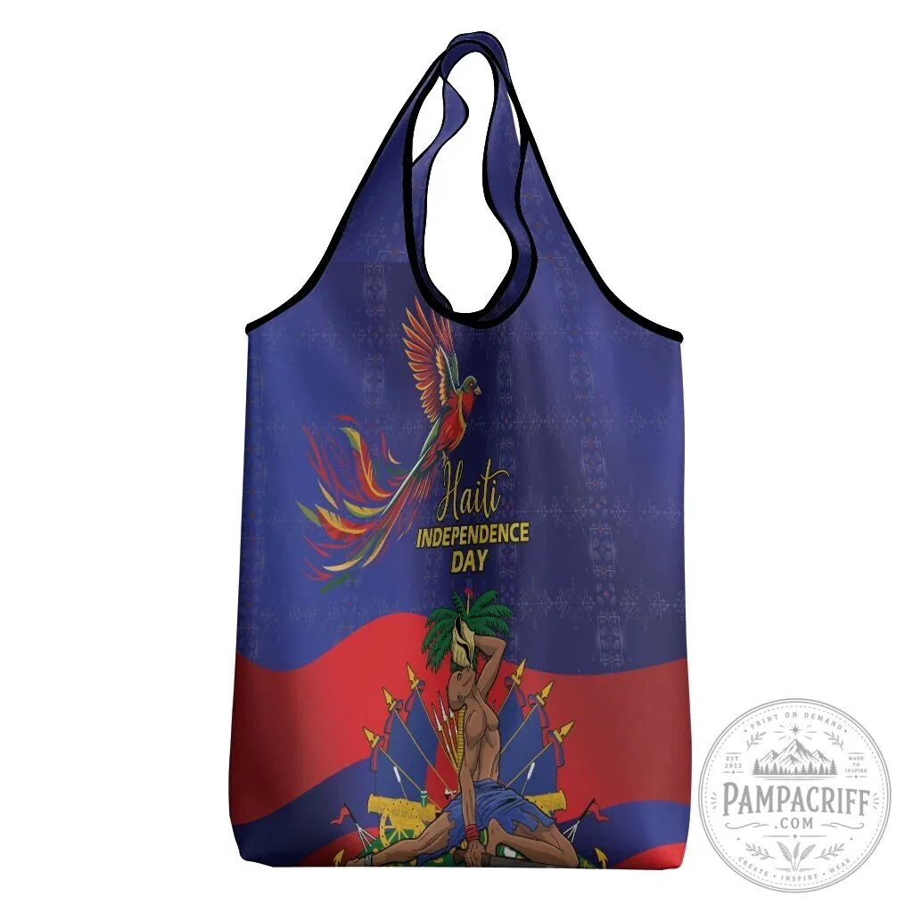 Haiti Independence Day Reusable Grocery Bag 11 Haiti Independence Day Reusable Grocery Bag