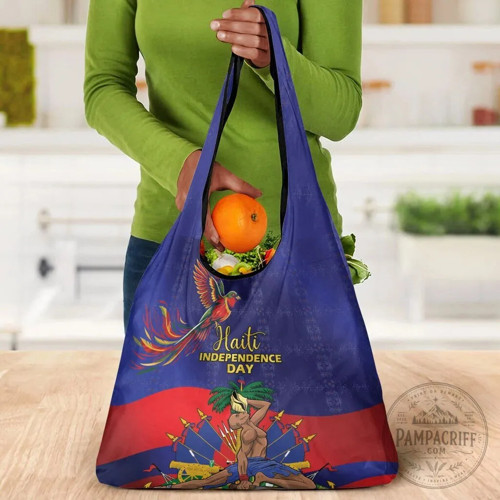Haiti Independence Day Reusable Grocery Bag 13 Haiti Independence Day Reusable Grocery Bag