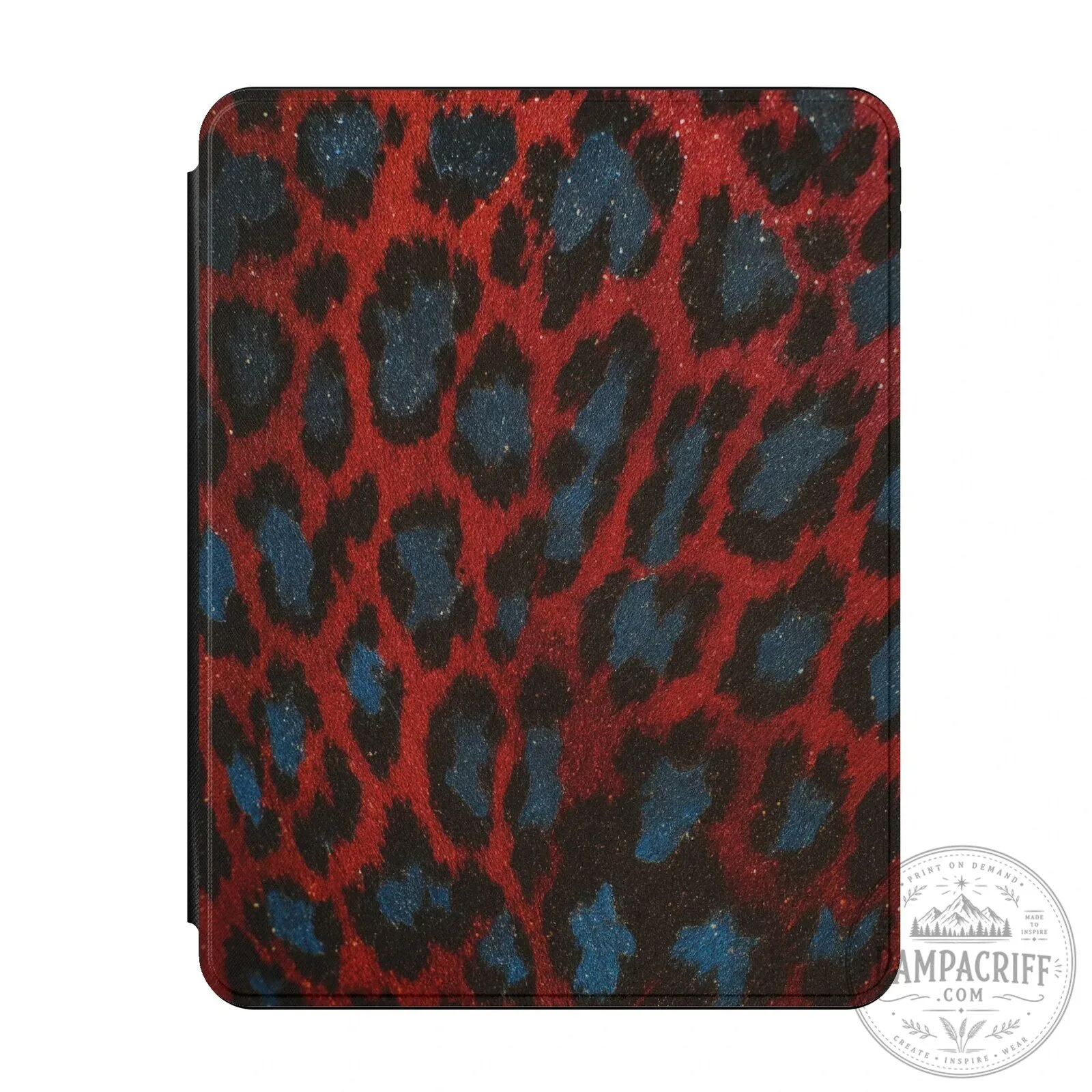 Red and Blue Leopard Print Animal Pattern iPad Case 9 Red and Blue Leopard Print Animal Pattern iPad Case