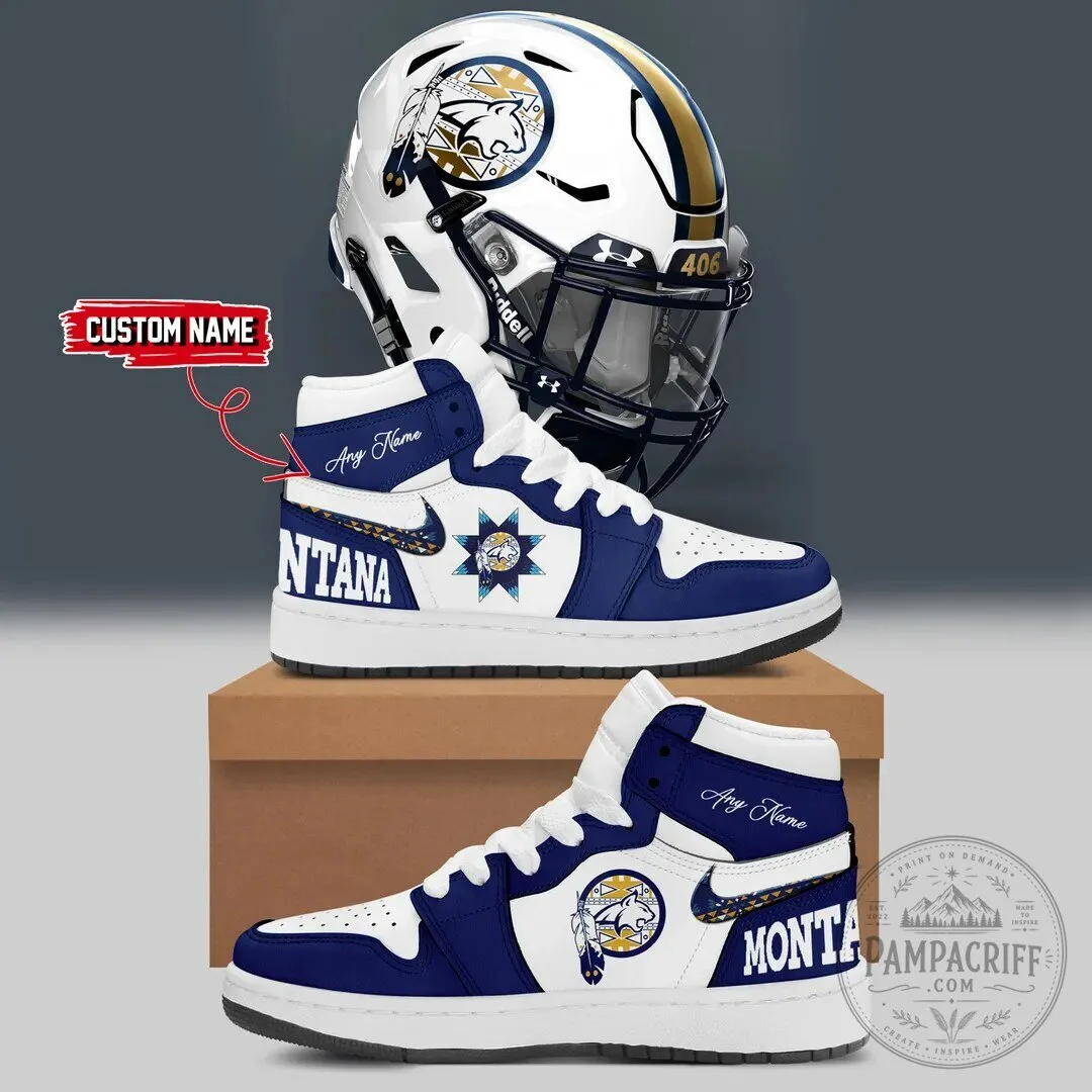 Montana State Bobcats Football Native American Heritage Month High Top Sneakers