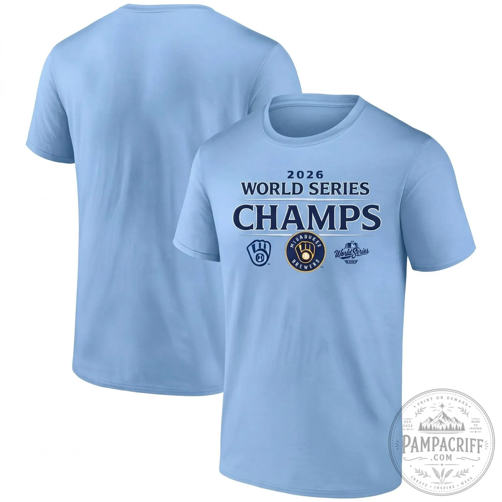 Black T-Shirt celebrating the Milwaukee Brewers 2026 World Series Championship 11 Black T-Shirt celebrating the Milwaukee Brewers 2026 World Series Championship