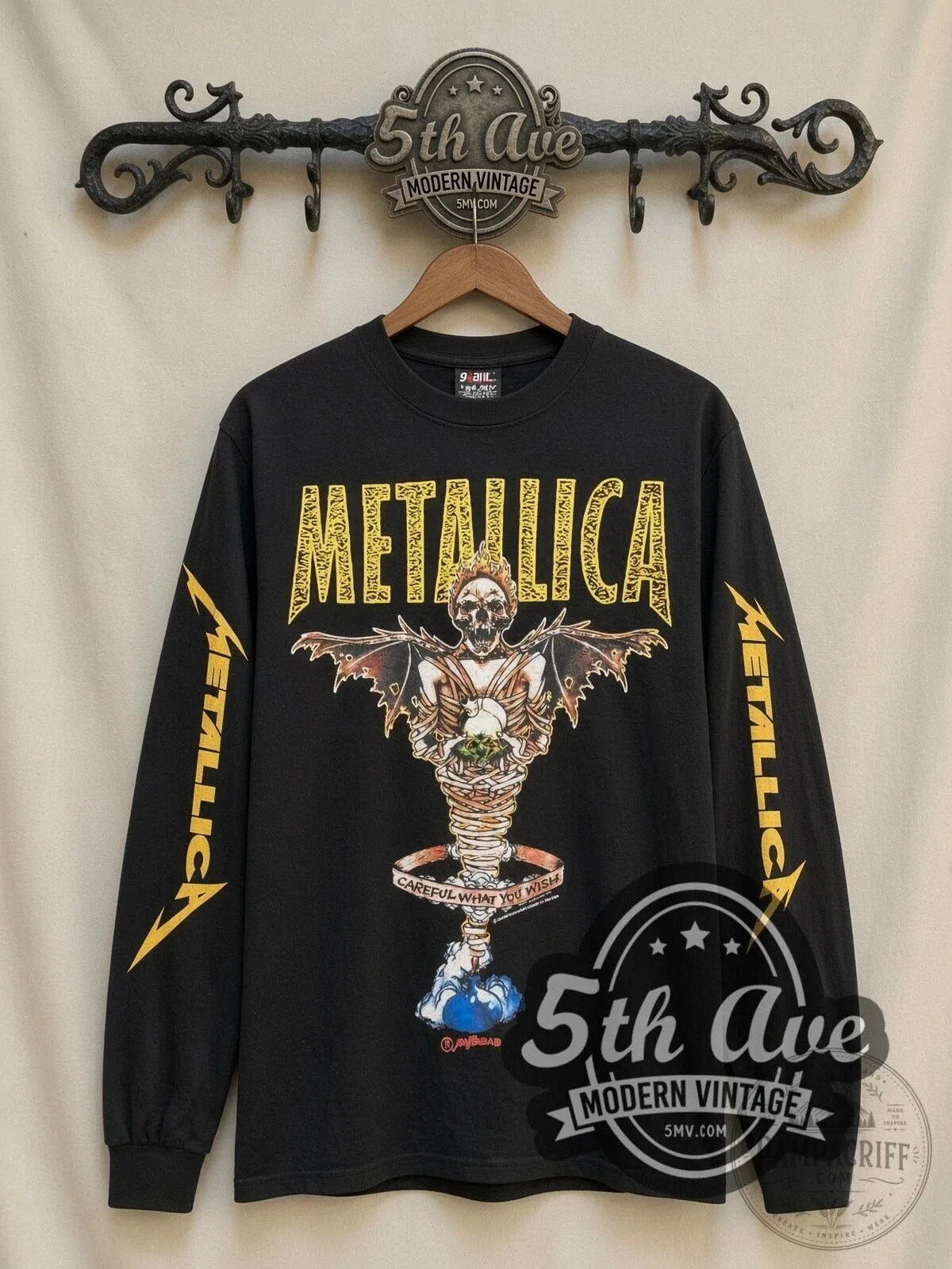 Metallica Careful What You Wish Vintage Band Long Sleeve T-Shirt 6 Metallica Careful What You Wish Vintage Band Long Sleeve T-Shirt