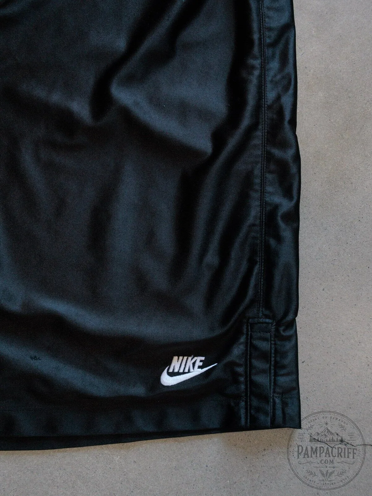 Nike Black Athletic Sports Shorts for Men with Embroidered Logo 6 Nike Black Athletic Sports Shorts for Men with Embroidered Logo