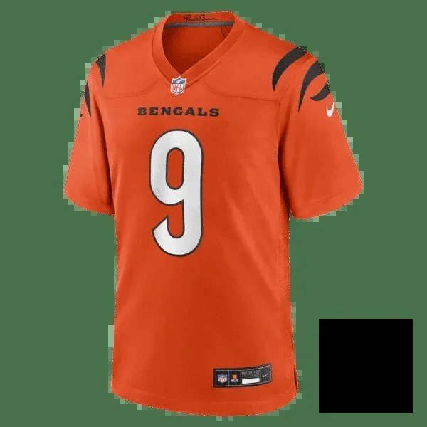 Cincinnati Bengals Joe Burrow Orange Football Game Jersey 13 Cincinnati Bengals Joe Burrow Orange Football Game Jersey