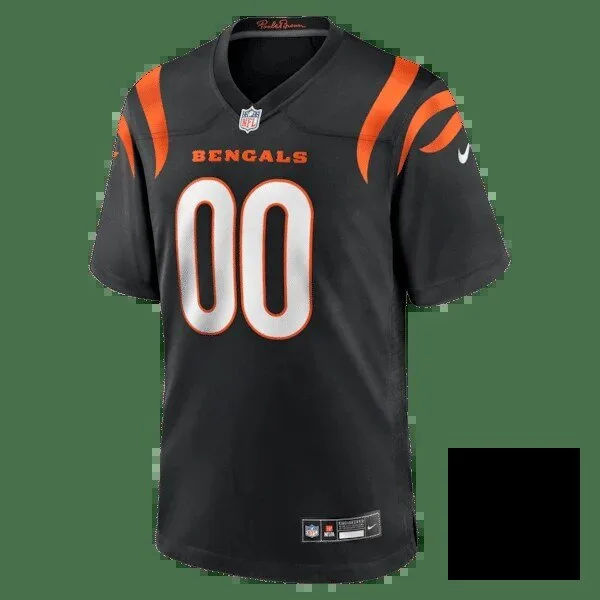 Cincinnati Bengals Black Custom Football Jersey with Any Name and Number 13 Cincinnati Bengals Black Custom Football Jersey with Any Name and Number