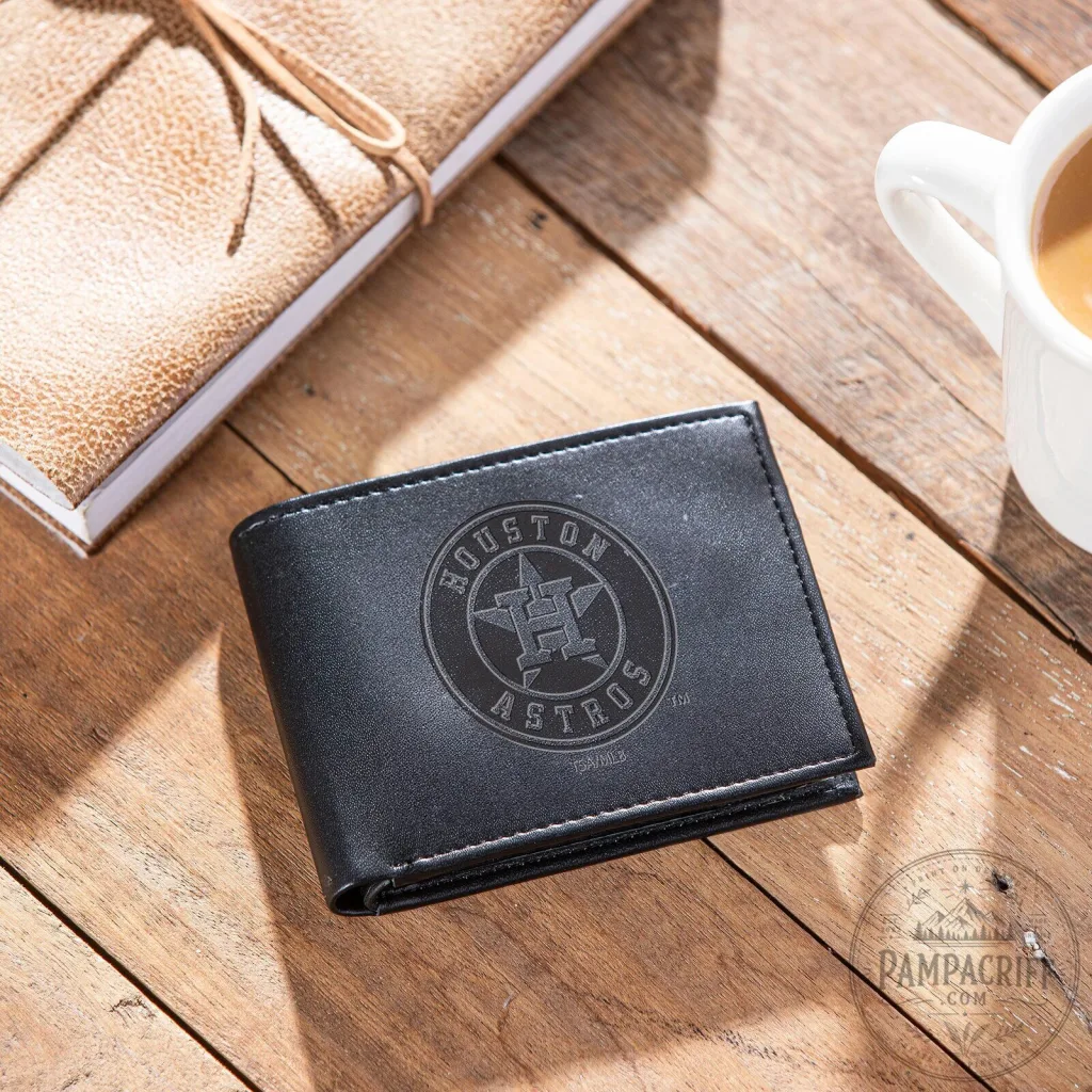 Houston Astros Major League Baseball Team Logo Black Bi-Fold Wallet Houston Astros Major League Baseball Team Logo Black Bi-Fold Wallet